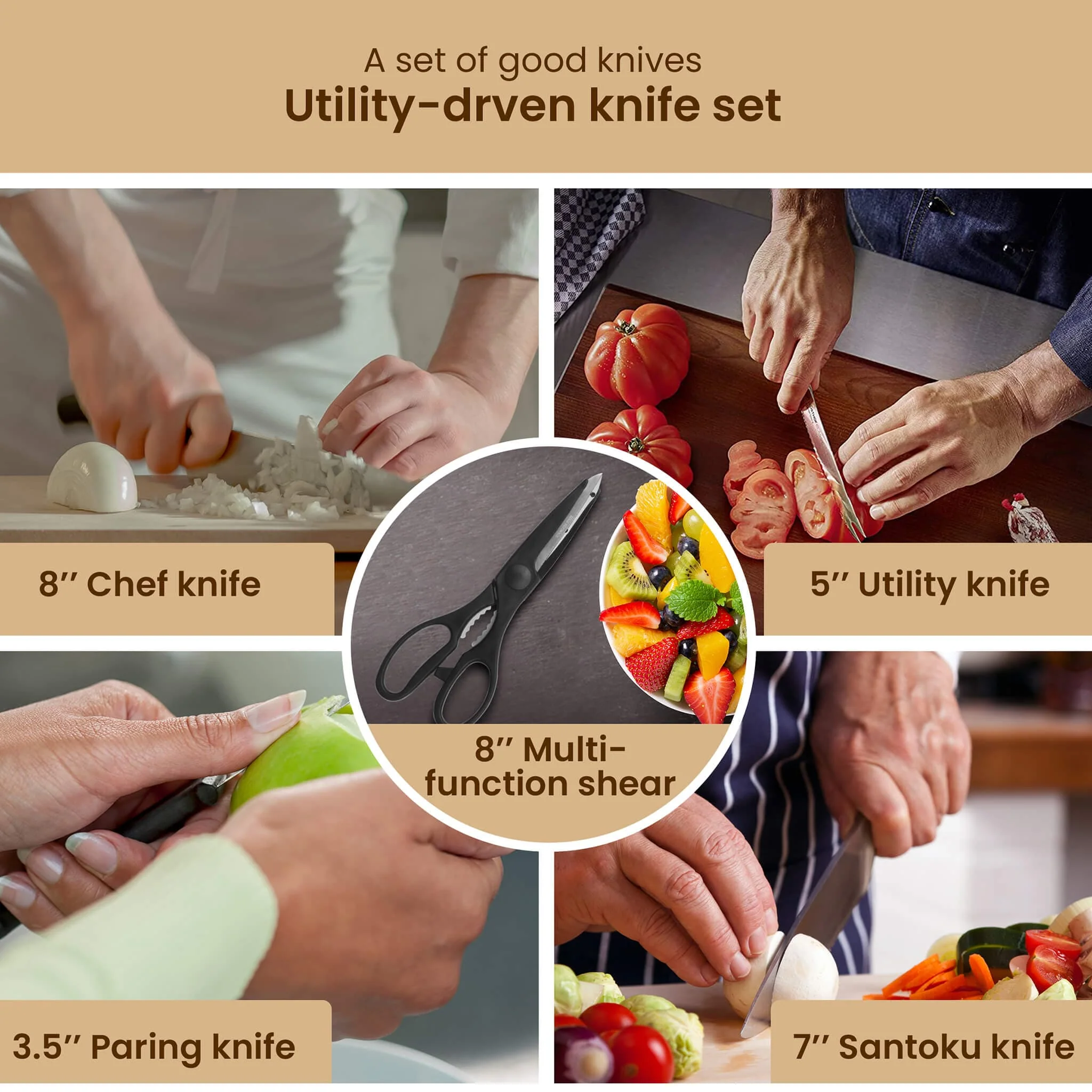 6x1 set for Knife and Scissor - SS - Image 5