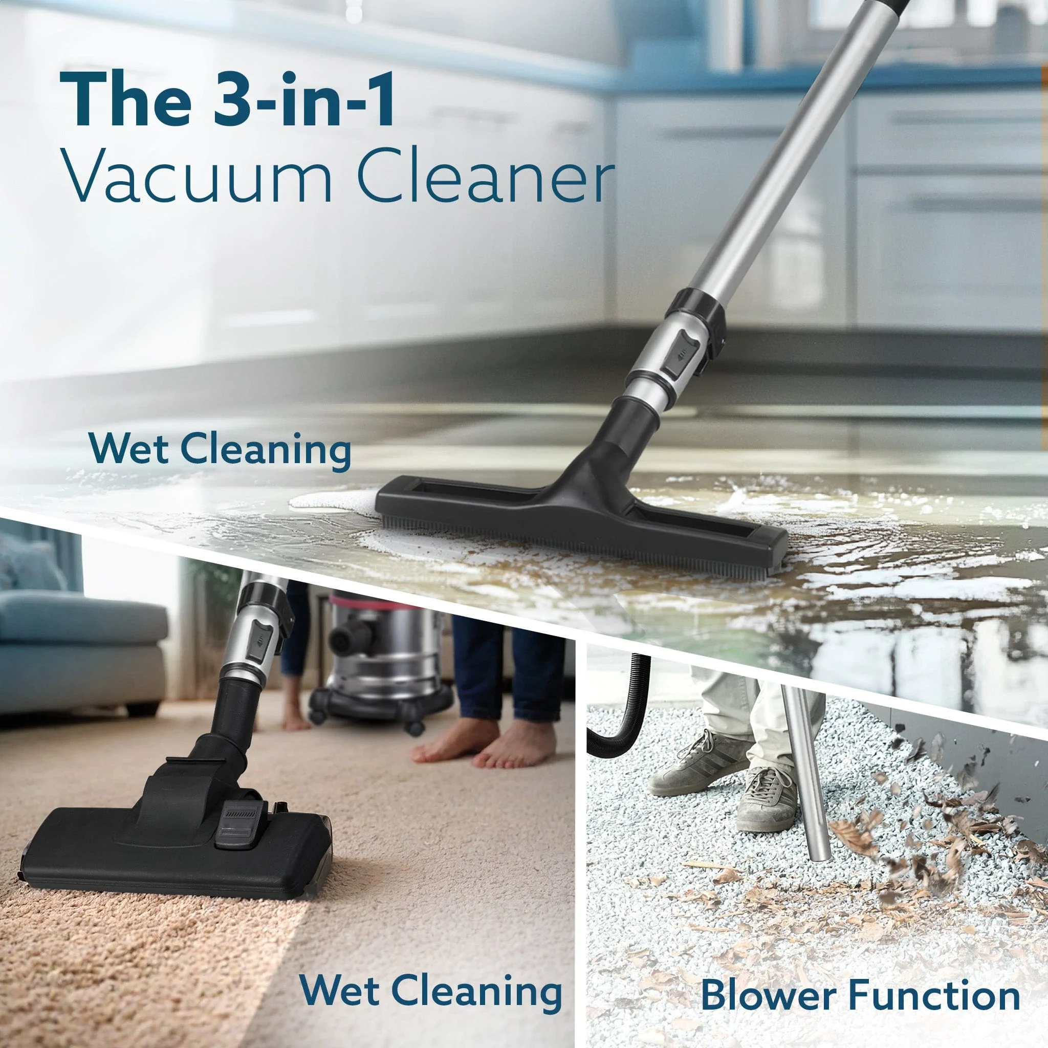 ACE Wet & Dry Vacuum Cleaner 1600W - Image 3