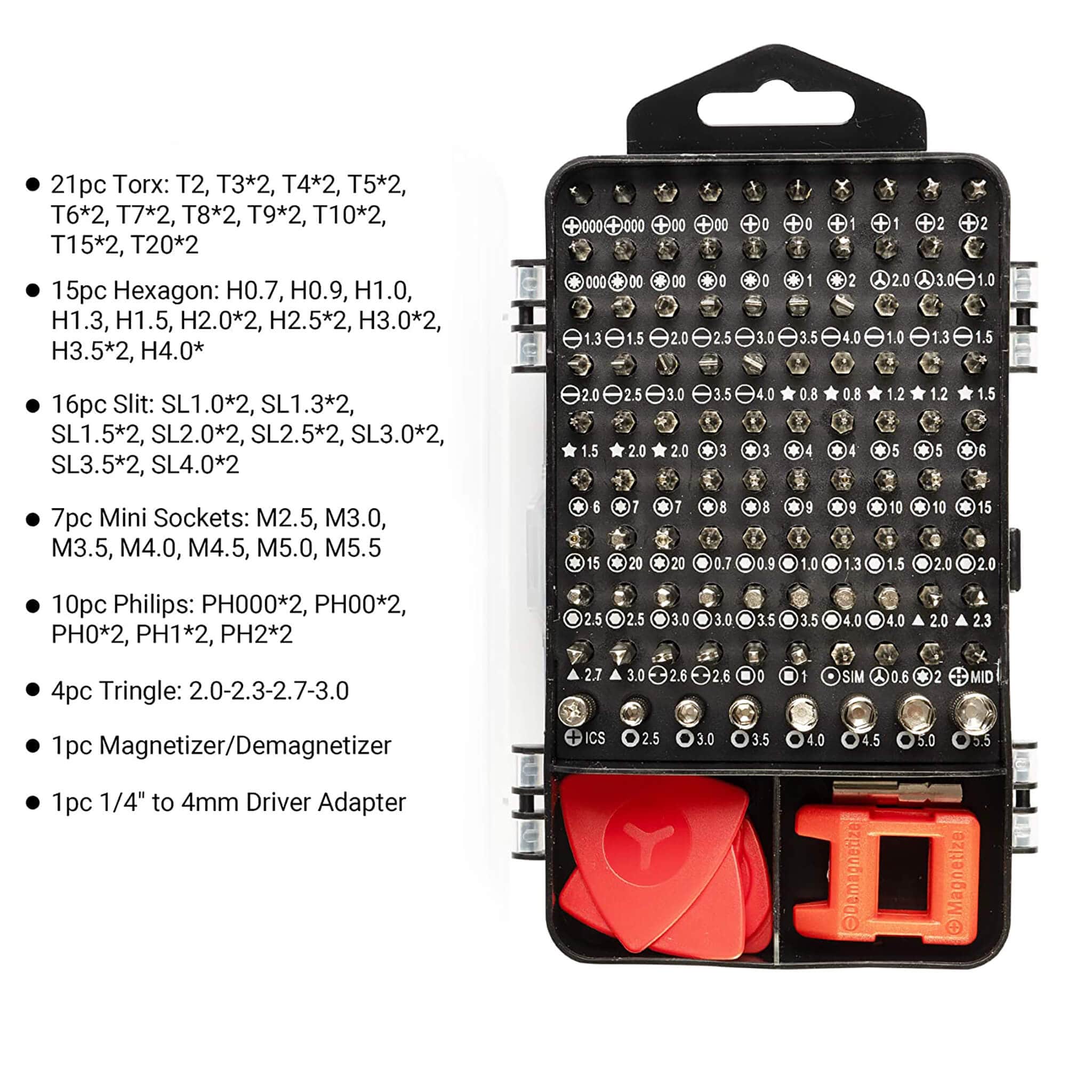 112pcs Precision Screwdriver Set, for Smartphone, Mobile, Laptop, Tablet, Game Console and Household Repair - Image 5