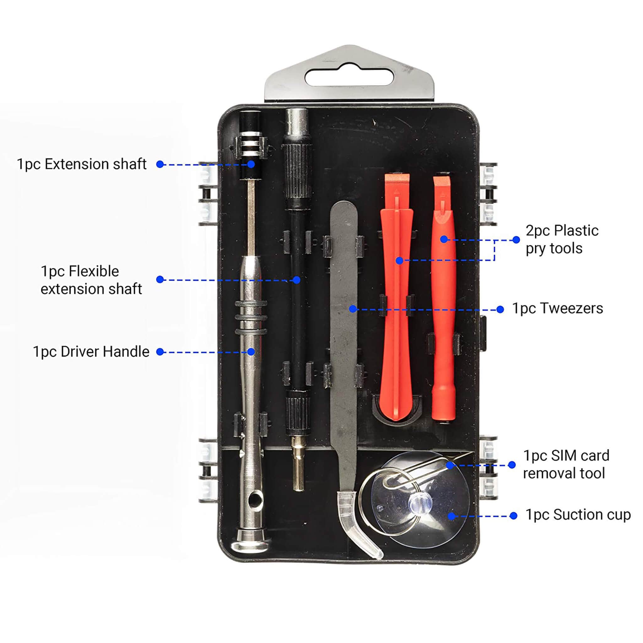112pcs Precision Screwdriver Set, for Smartphone, Mobile, Laptop, Tablet, Game Console and Household Repair - Image 6