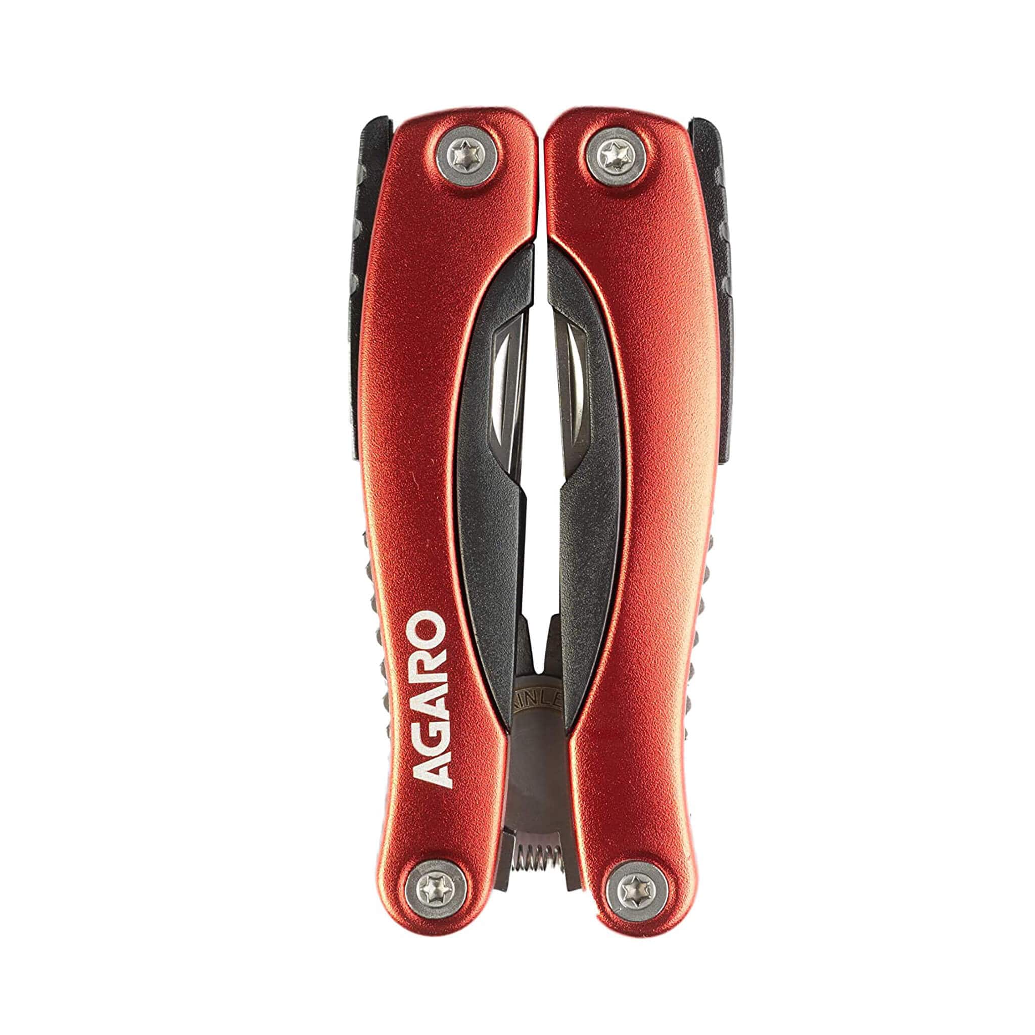 12-in-1 Multi Tool Plier, Hardened Steel, Multipurpose Plier, Knife, Saw, Cable Cutter, Wire Stripper, Screwdriver And More, Ideal For Home, Office,Red - Image 5