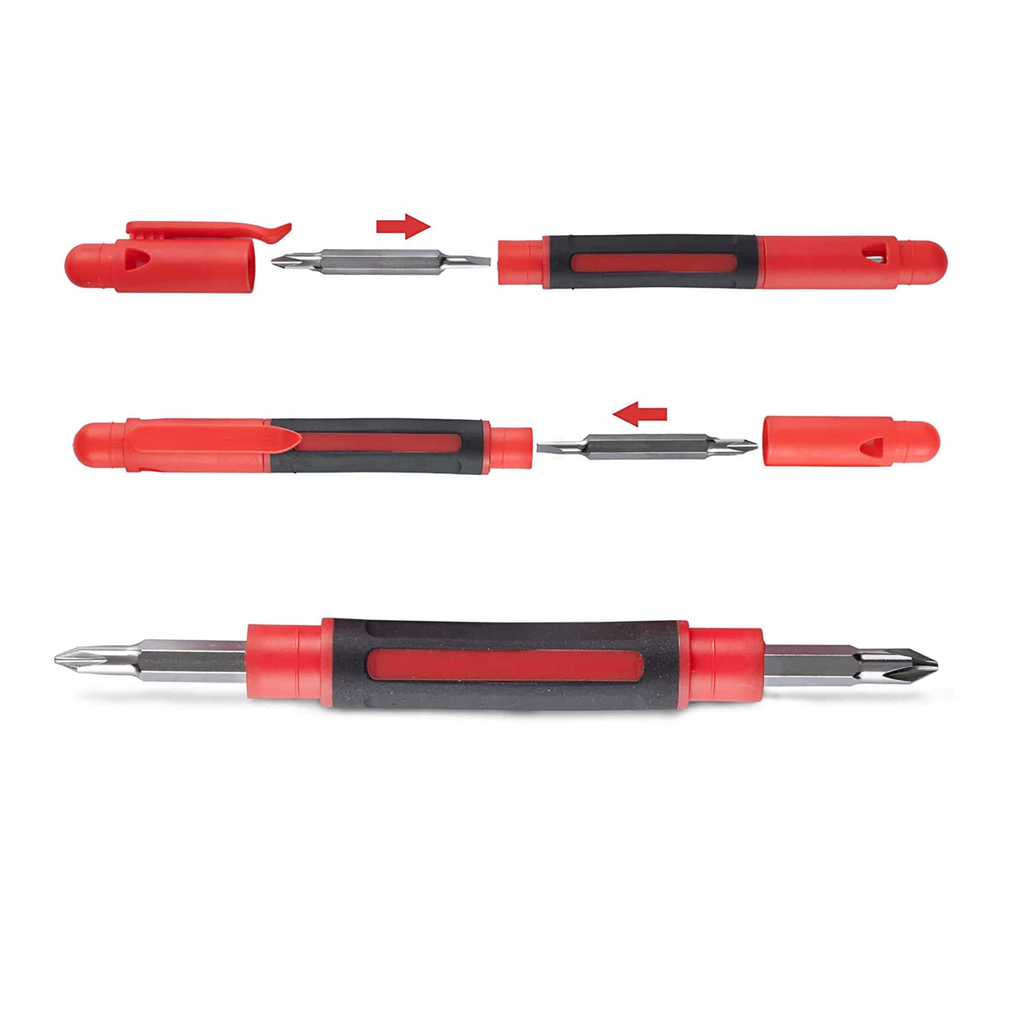 4in1 Pocket Screwdriver, Portable, 13x5x6.8 cm, Orange - Image 5