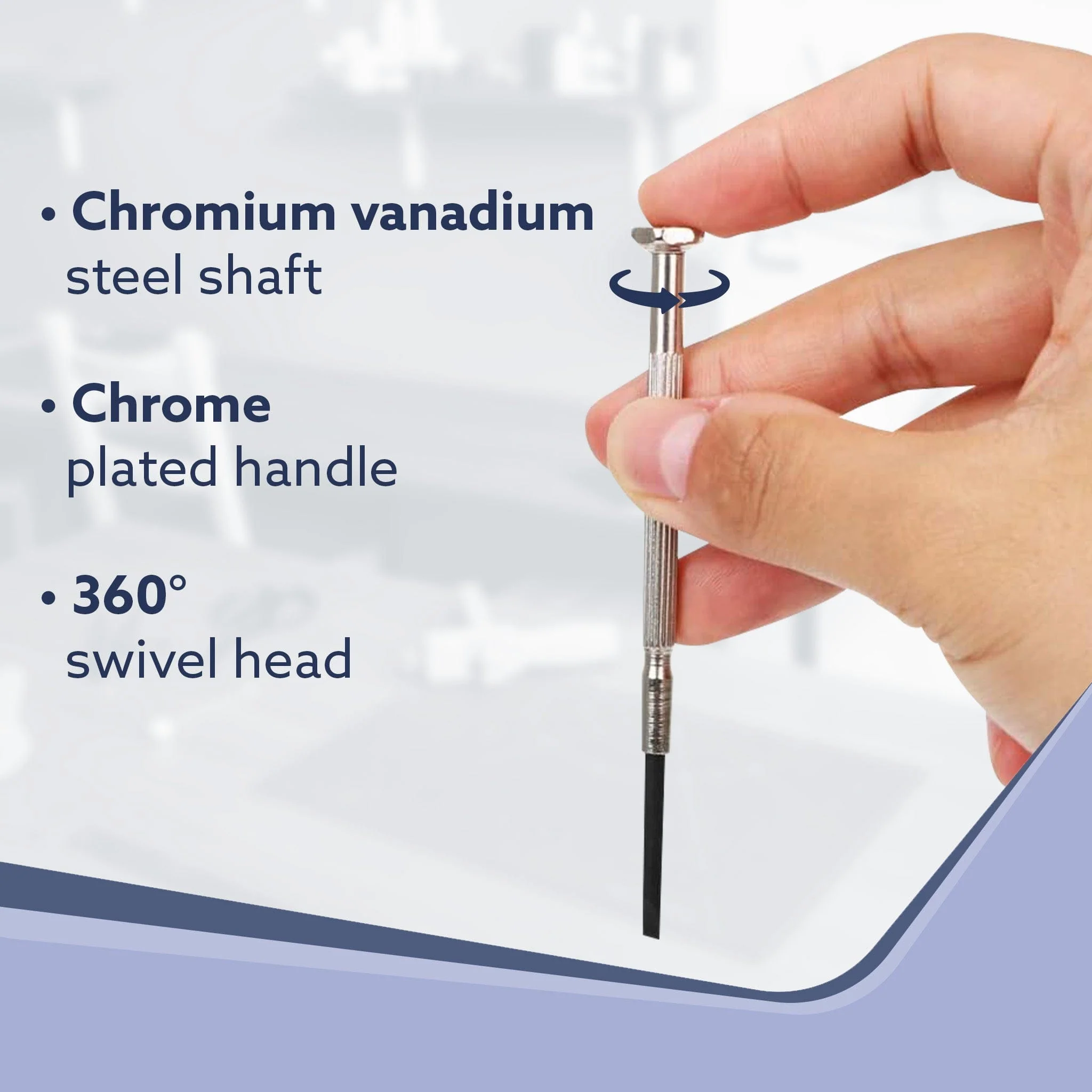 6-Piece Precision Screwdriver Set, for Home, DIY, Professional & Industrial Use Ideal for Carpentry, Construction, Mechanical & Plumbing Tasks - Image 3
