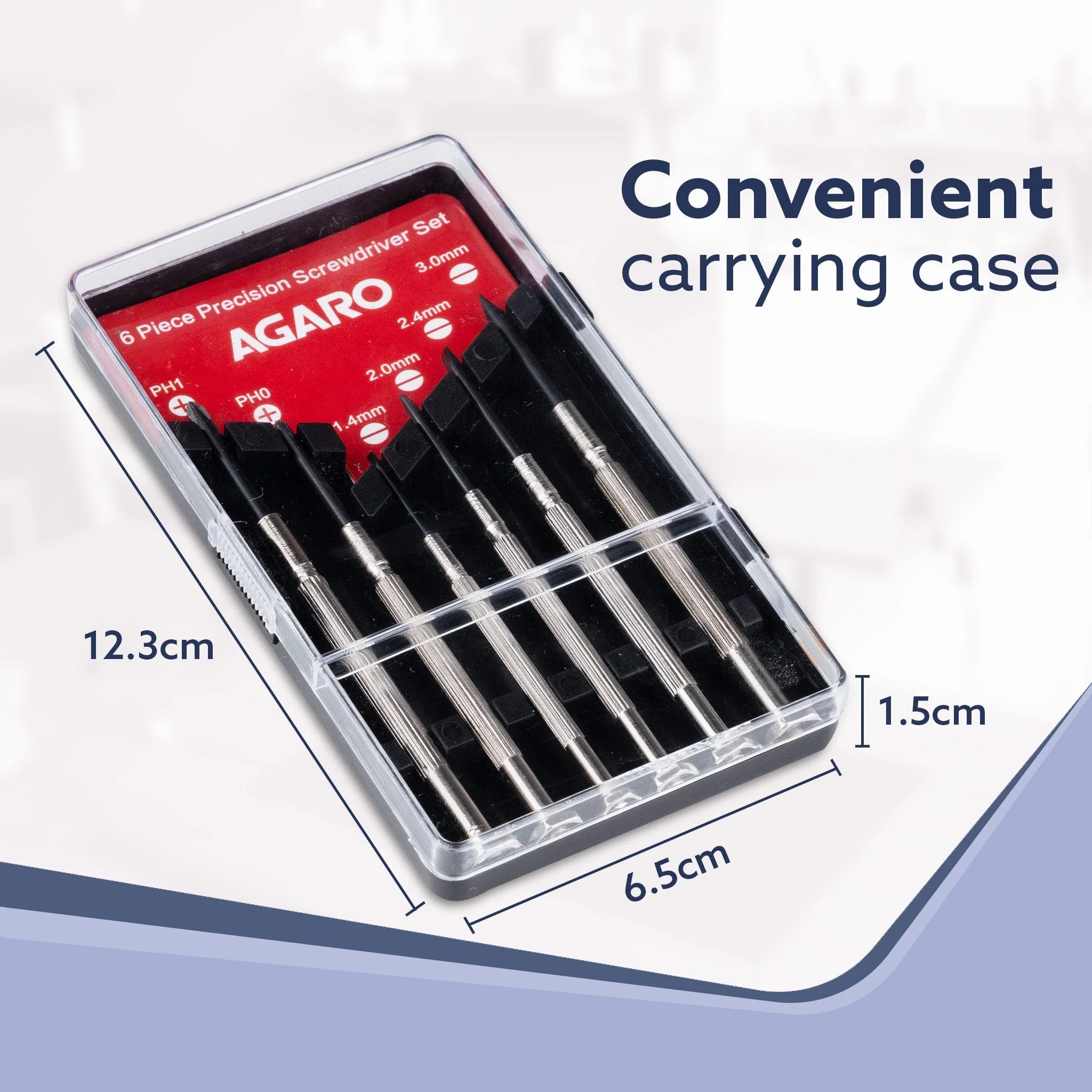 6-Piece Precision Screwdriver Set, for Home, DIY, Professional & Industrial Use Ideal for Carpentry, Construction, Mechanical & Plumbing Tasks - Image 6