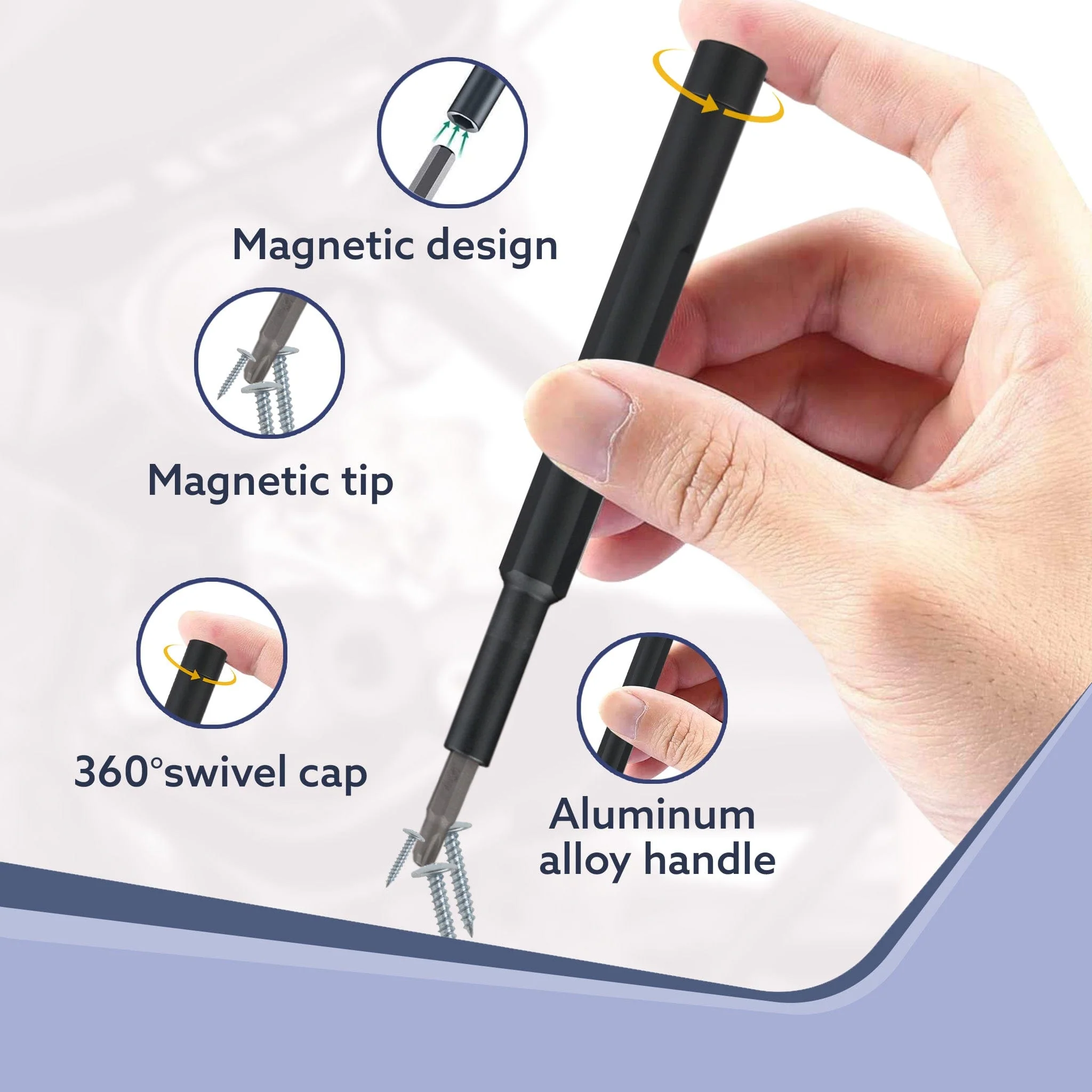 62 In 1 Mini Precision Screwdriver Set, Multifunction Magnetic Driver Bit Set, Pocket Screwdriver Tool Set, Mini Screwdriver Kit, DIY, Home Use, Repair Tool Kit for Electronics, Tablet, Cell phone - Image 4