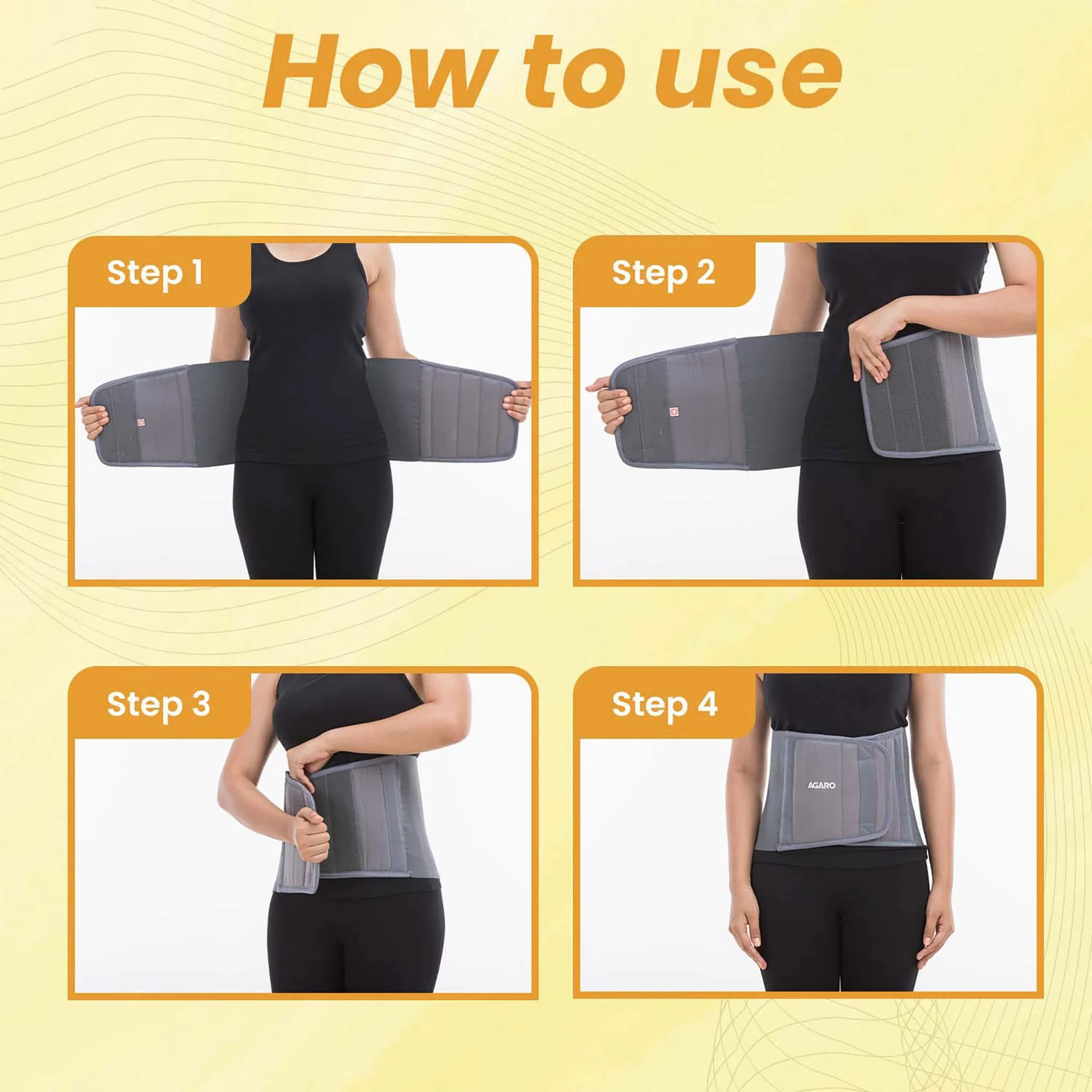 Abdominal Belt, ideal for Slimming Waist, Lower Back Pain Relief, after delivery for Tummy Reduction, Breathable Belt For Men And Women, Small, Grey - Image 5