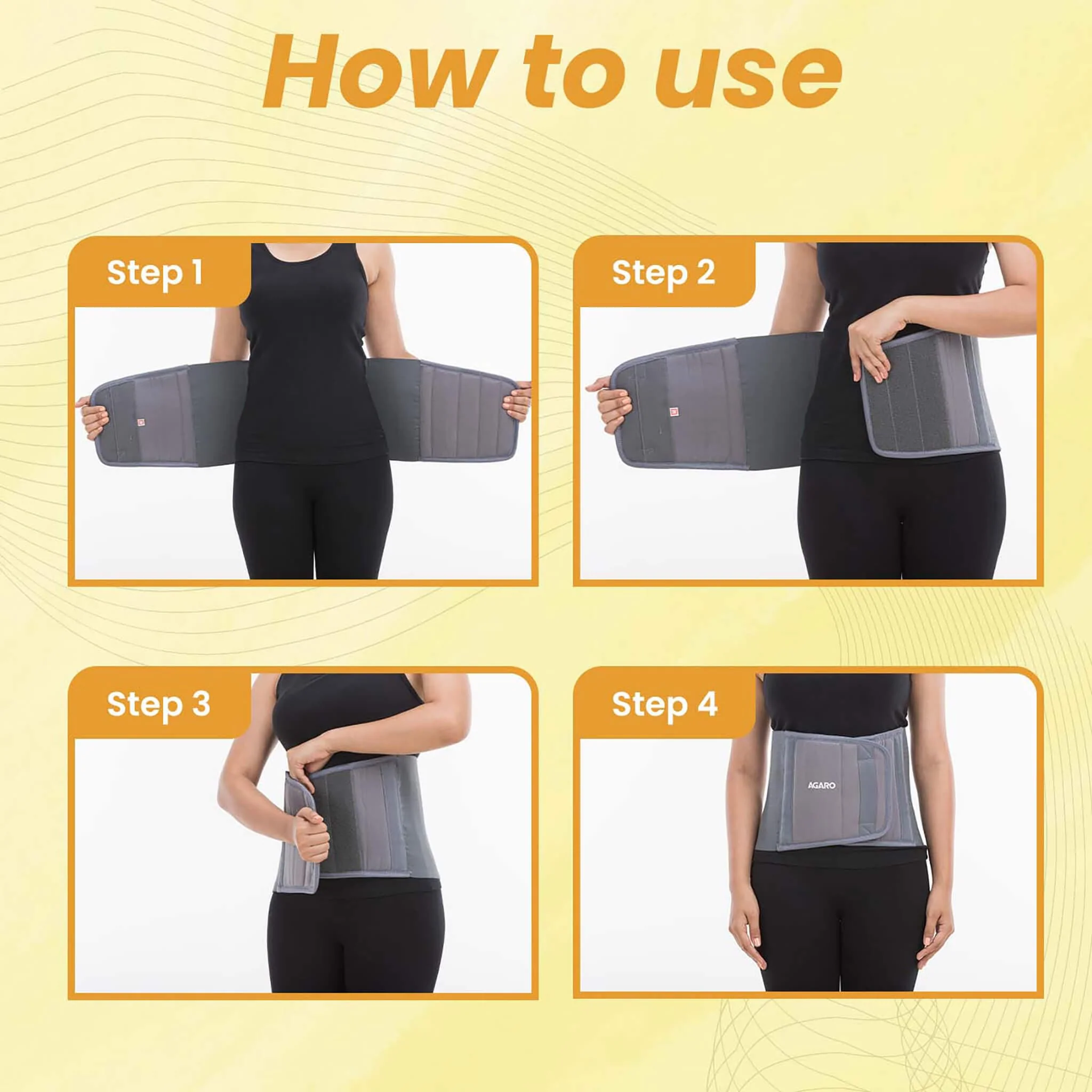 Abdominal Belt, For Men And Women, XL, Grey - Image 5