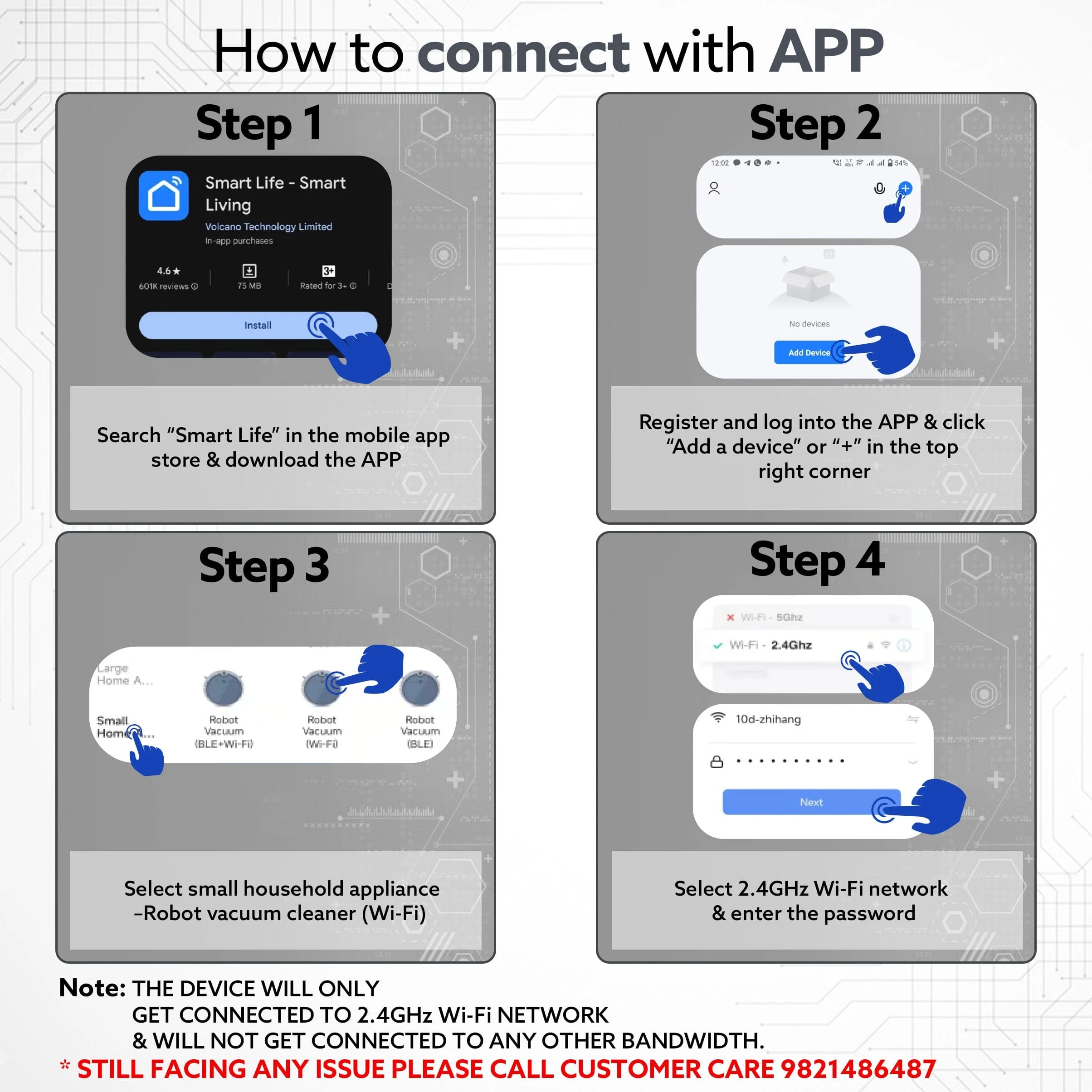 Alpha Robot Vacuum Cleaner, Brush, Dry Vacuum & Wet Mop, Automatic Cleaning, Upto 3200Pa Strong Suction, Rechargeable, App Control, Lidar Navigation, Editable Map to Clean, Hard Floor & Carpet - Image 6