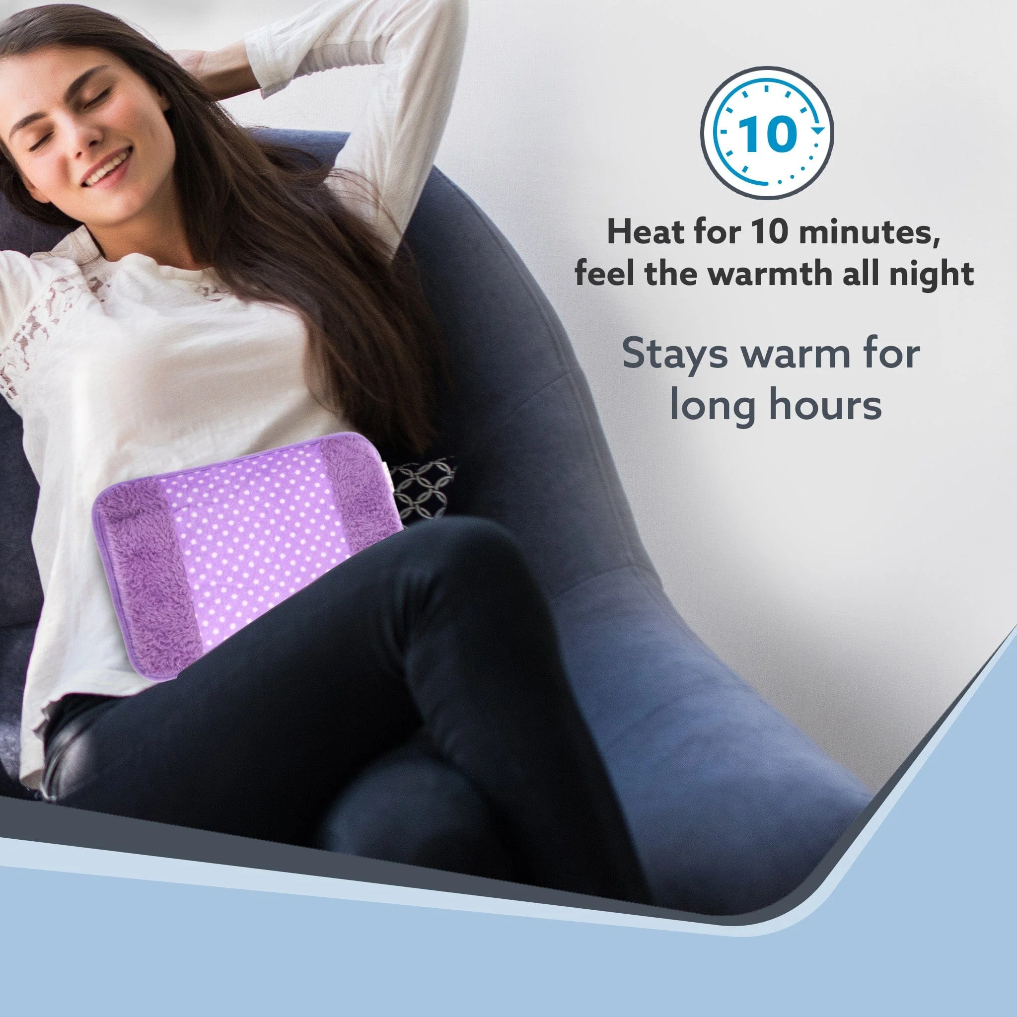 Electric Hot Water Bag HB361, For pain relief, heating bag electric, Heating Pouch, Hot Water Bottle Bag, Heating Pad For Pain Relief, Muscle Stiffness - Image 4