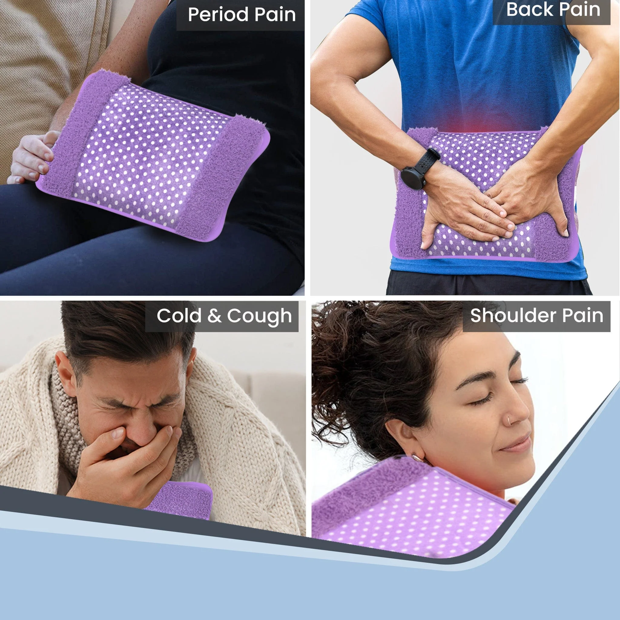 Electric Hot Water Bag HB361, For pain relief, heating bag electric, Heating Pouch, Hot Water Bottle Bag, Heating Pad For Pain Relief, Muscle Stiffness - Image 6