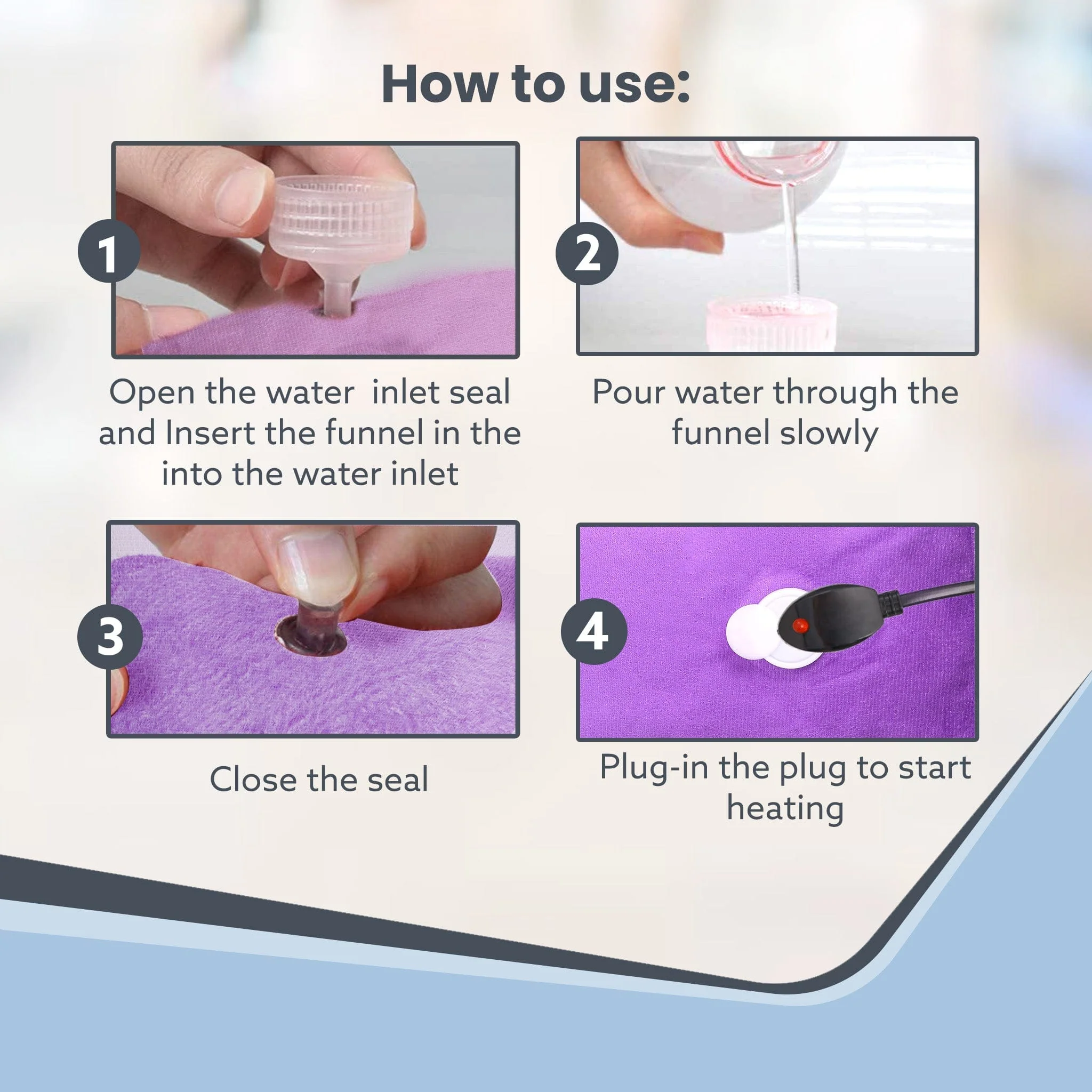 Electric Hot Water Bag HB361, For pain relief, heating bag electric, Heating Pouch, Hot Water Bottle Bag, Heating Pad For Pain Relief, Muscle Stiffness - Image 7