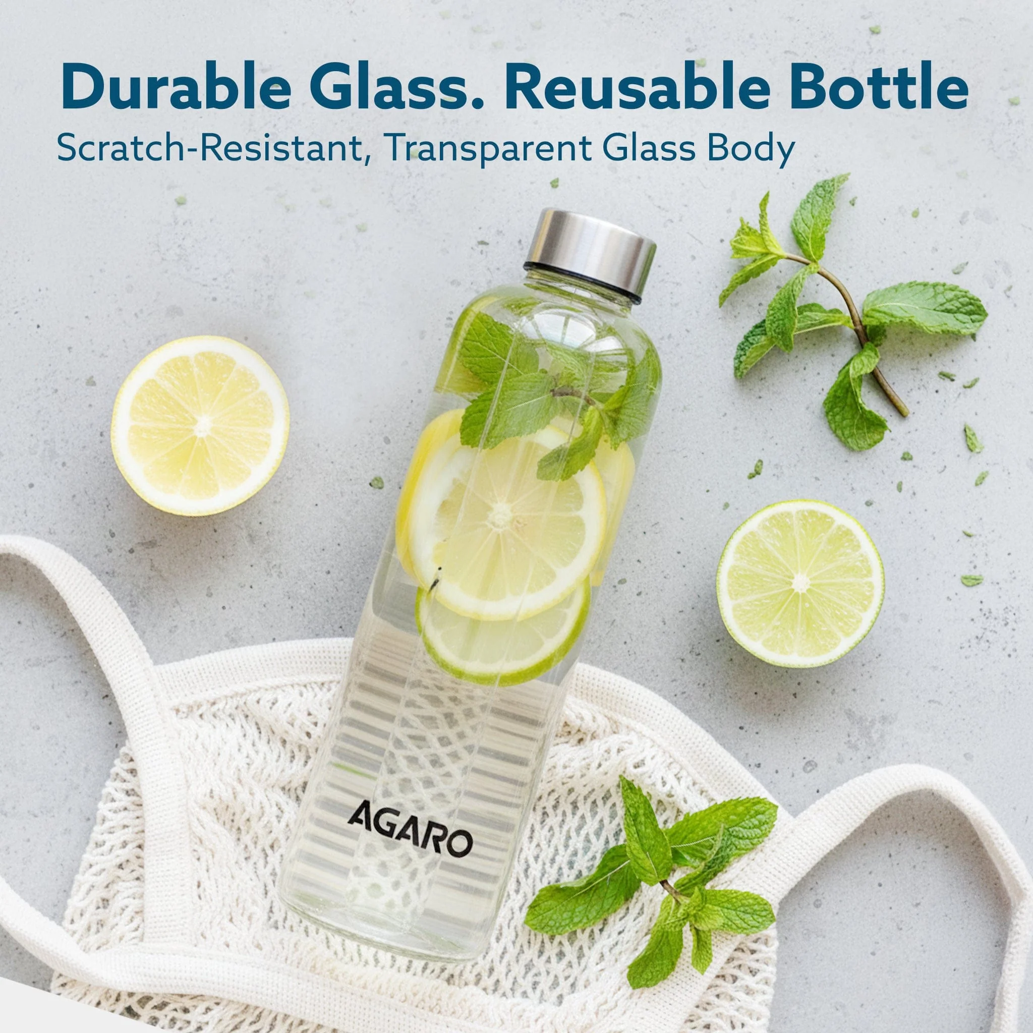 Elite Borosilicate Glass Bottles, Pack of 3 - Image 5
