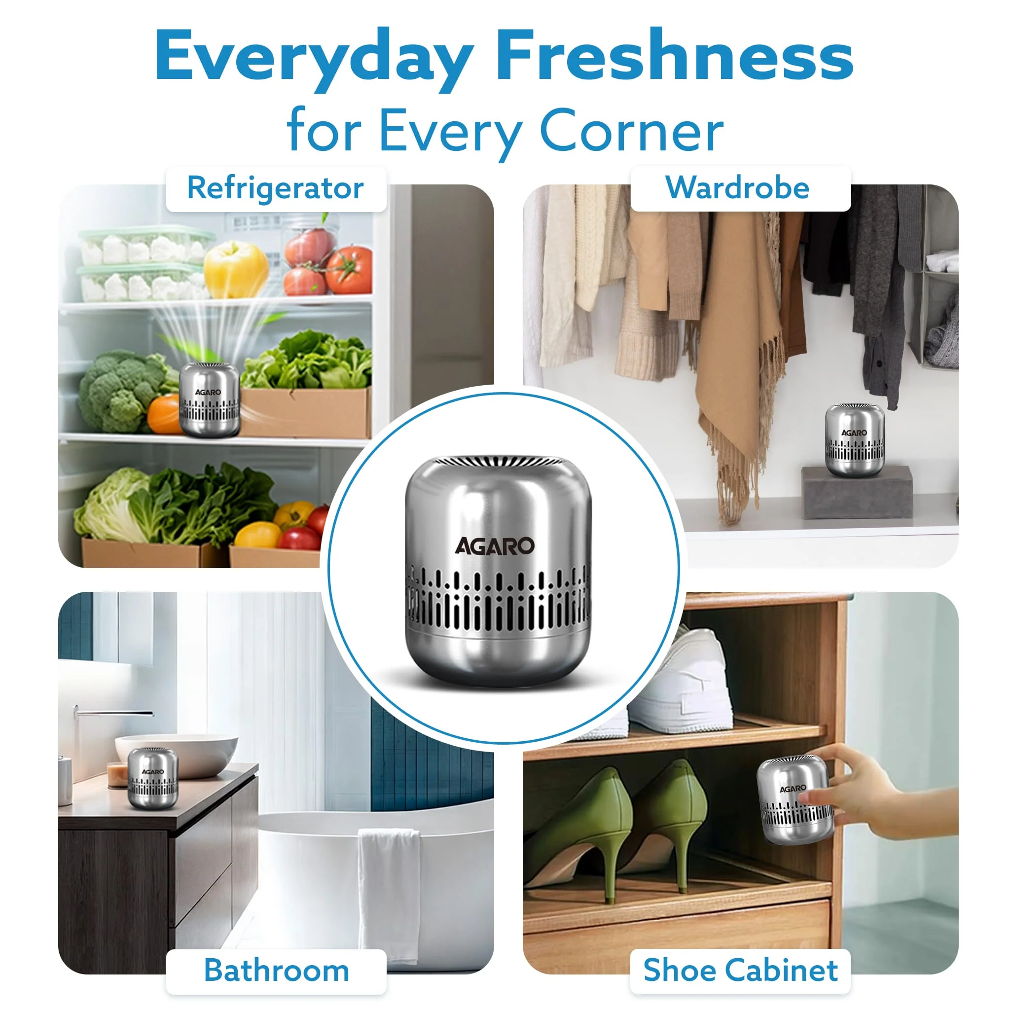 Elite Refrigerator Deodorizer, Nano-Catalytic & Chemical-Free Odour Eliminator - Image 2