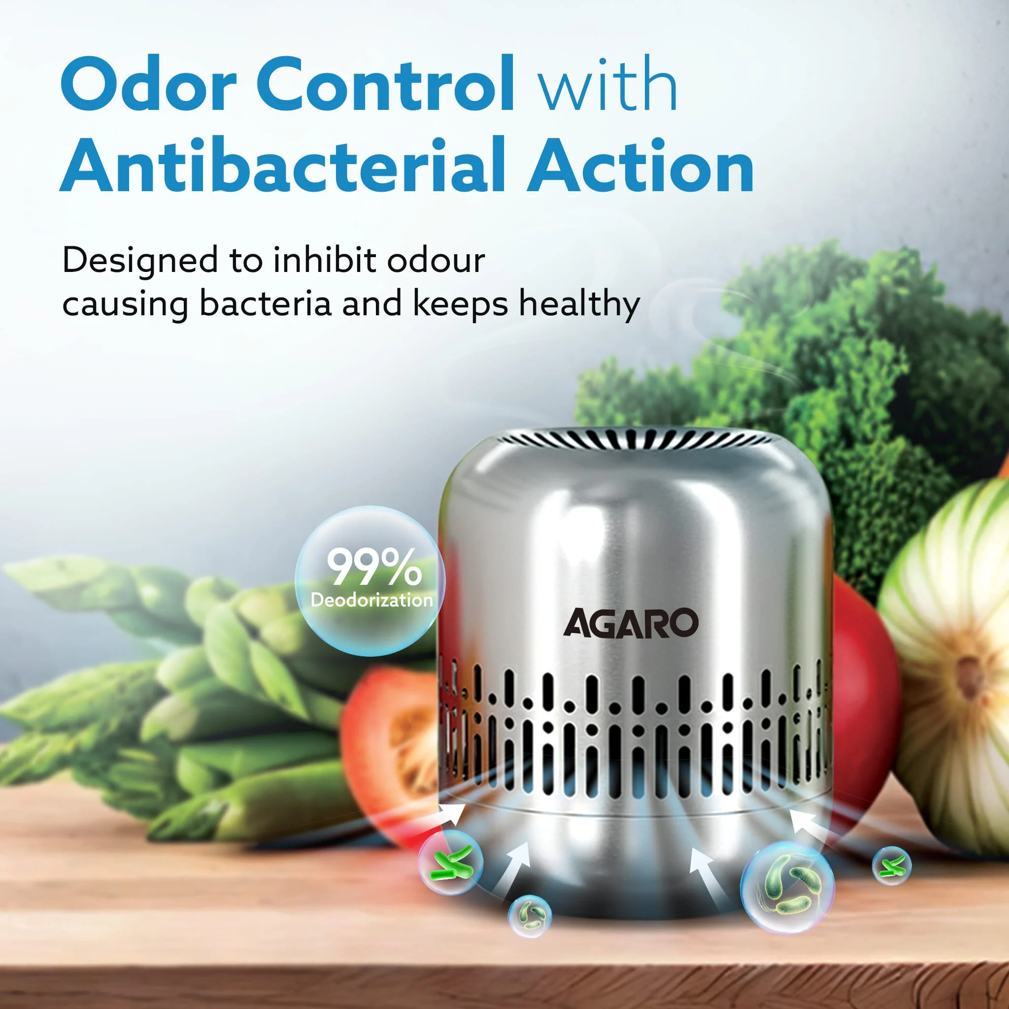 Elite Refrigerator Deodorizer, Nano-Catalytic & Chemical-Free Odour Eliminator - Image 3