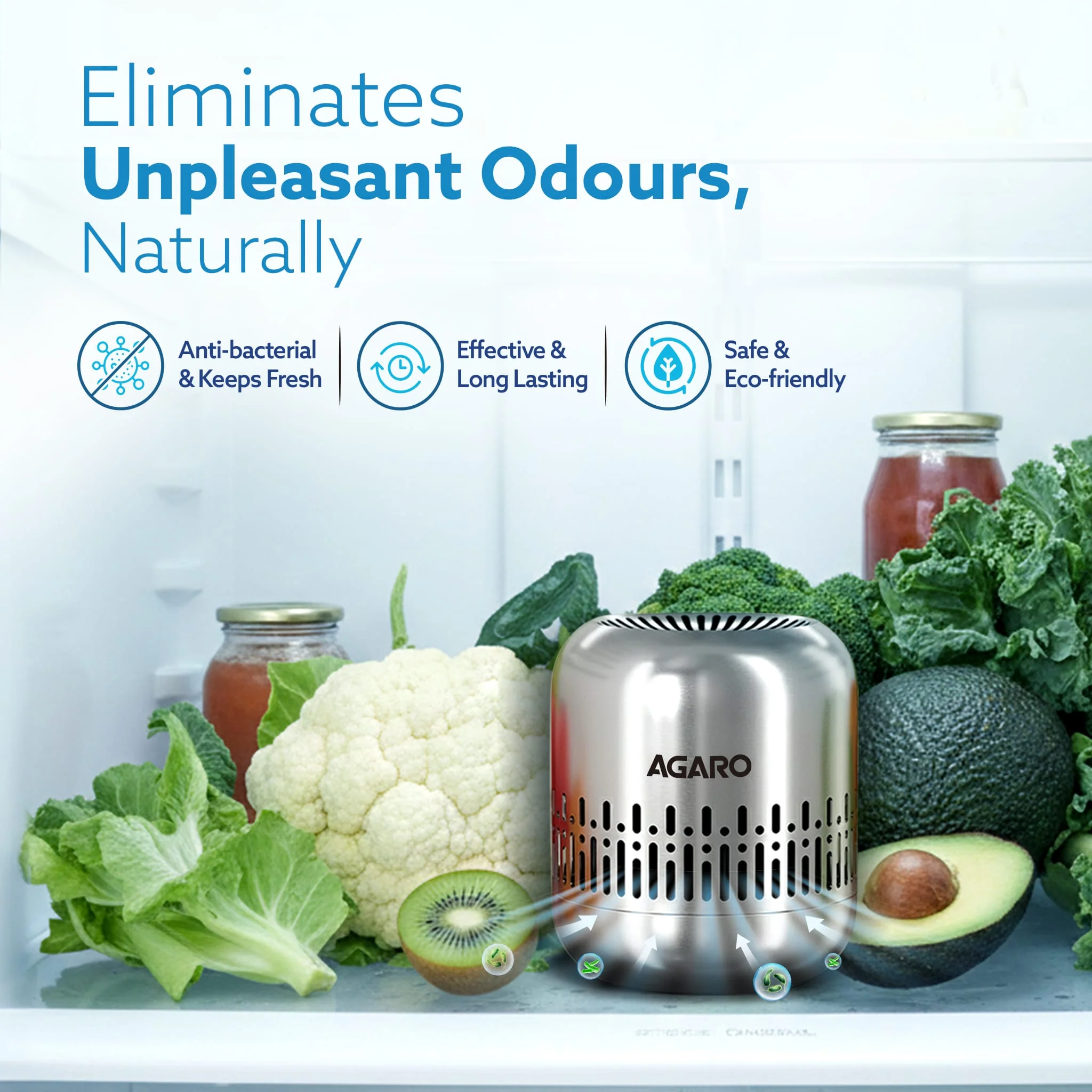 Elite Refrigerator Deodorizer, Nano-Catalytic & Chemical-Free Odour Eliminator - Image 4