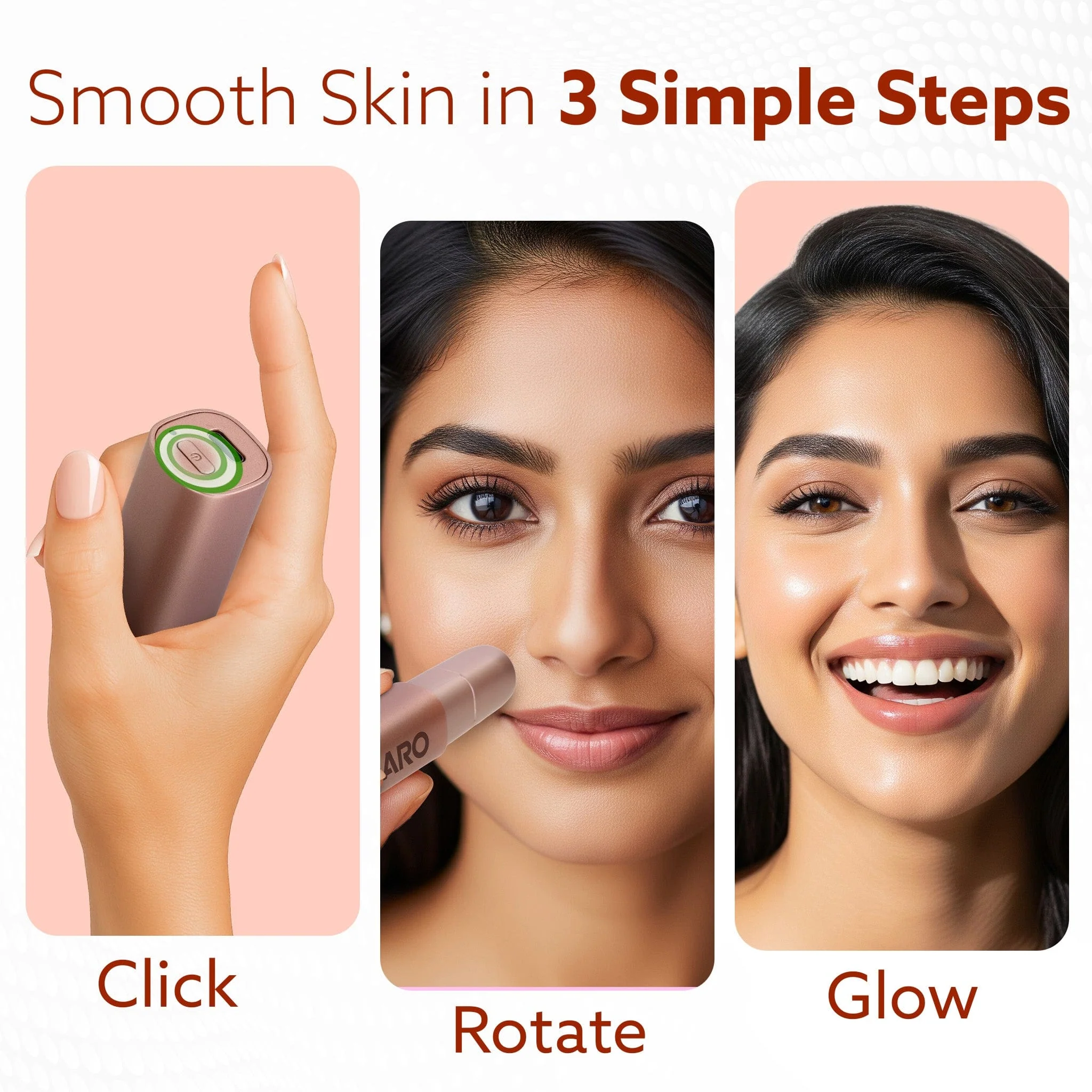 Facial Hair Remover FHR170 For Women, Rechargeable, Cordless, Safe & Painless Electric Shaver, Hypoallergenic Blade, Multipurpose Use For Upper Lip, Chin, Cheeks & Forehead, Ideal For On-The-Go - Image 3