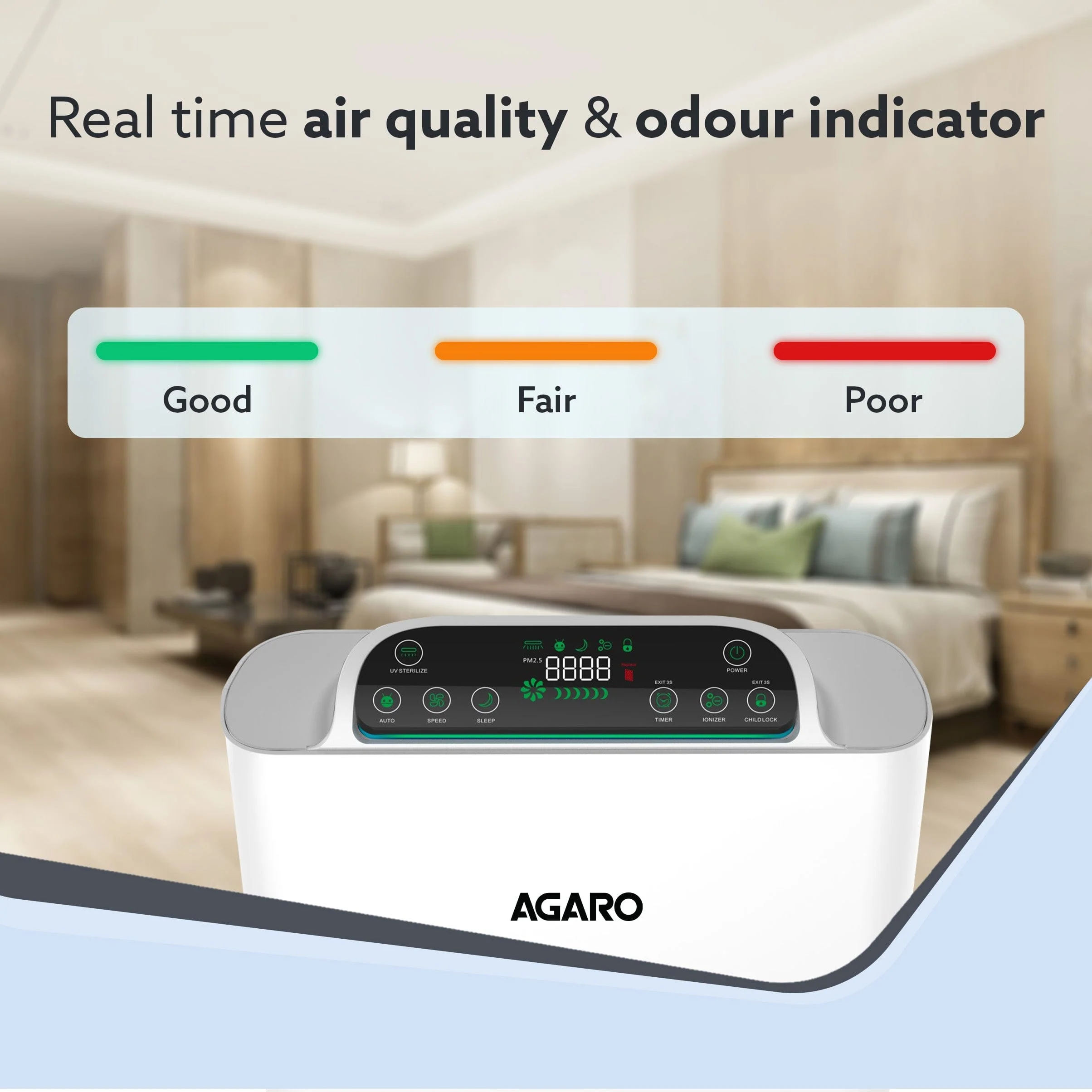 Imperial Air Purifier For Home, Bedroom, Green True HEPA Filter H14, Removes 99.99% Pollutants, Bacteria, Virus & PM 0.1 Particles, 7 Stage Purification, Covers 400 Sqft, 8500 Hrs Filter Life - Image 4