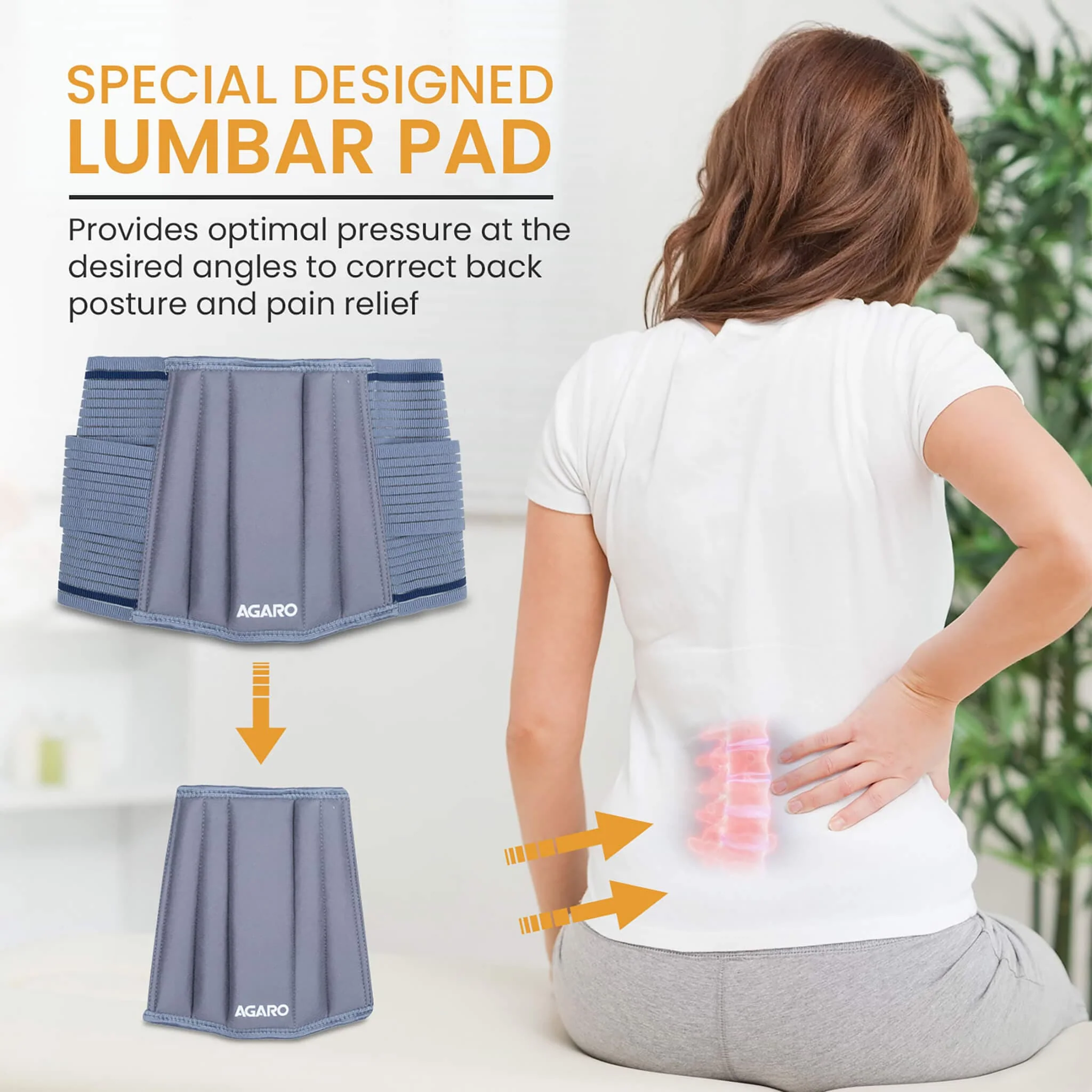 Lumbo Sacral Belt With Double Strapping, Back Support For the Lumbar Spine, Pain Relief, Back Brace for Men and Women, Small, Grey - Image 2