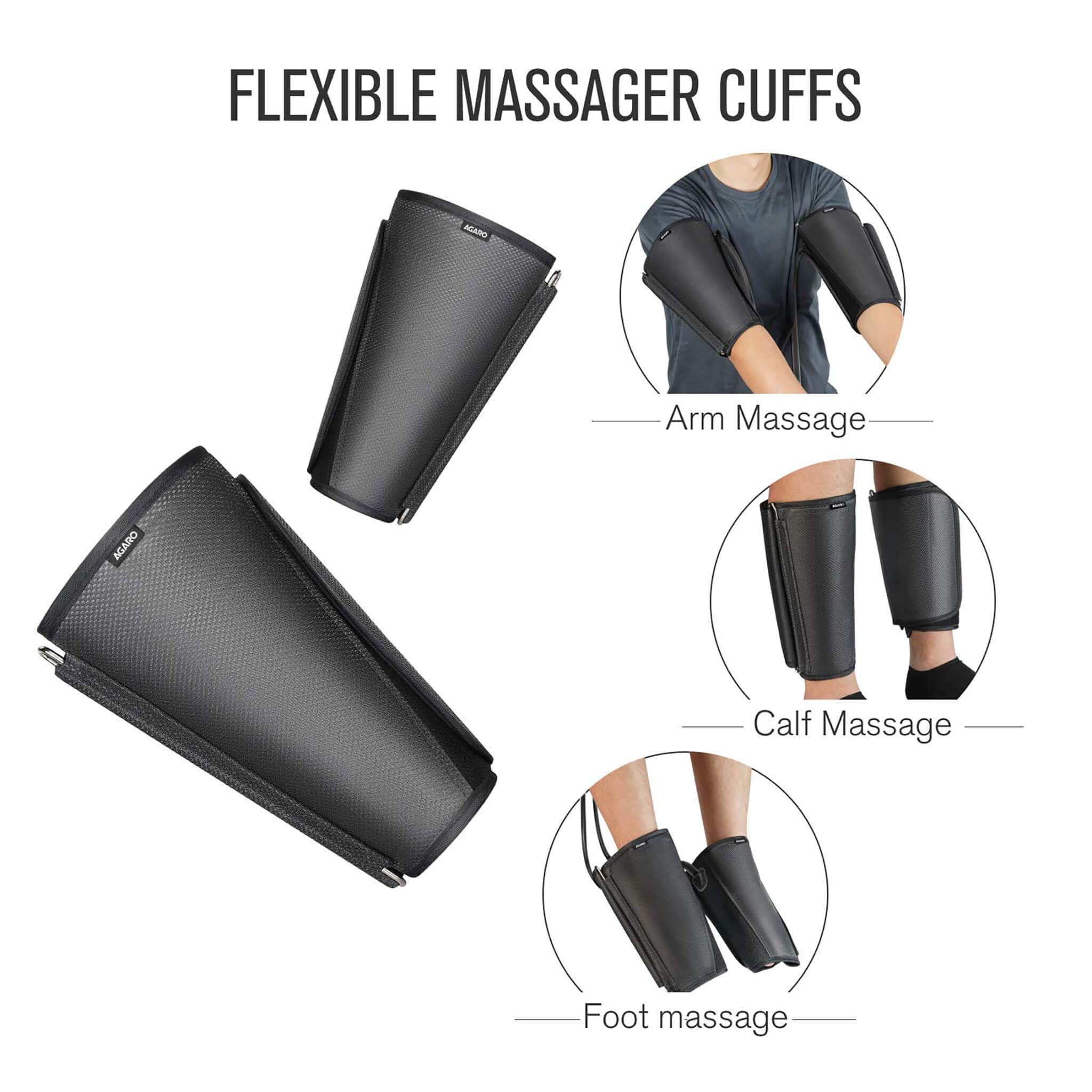 Air Compression Leg Massager- (Black) - Image 3