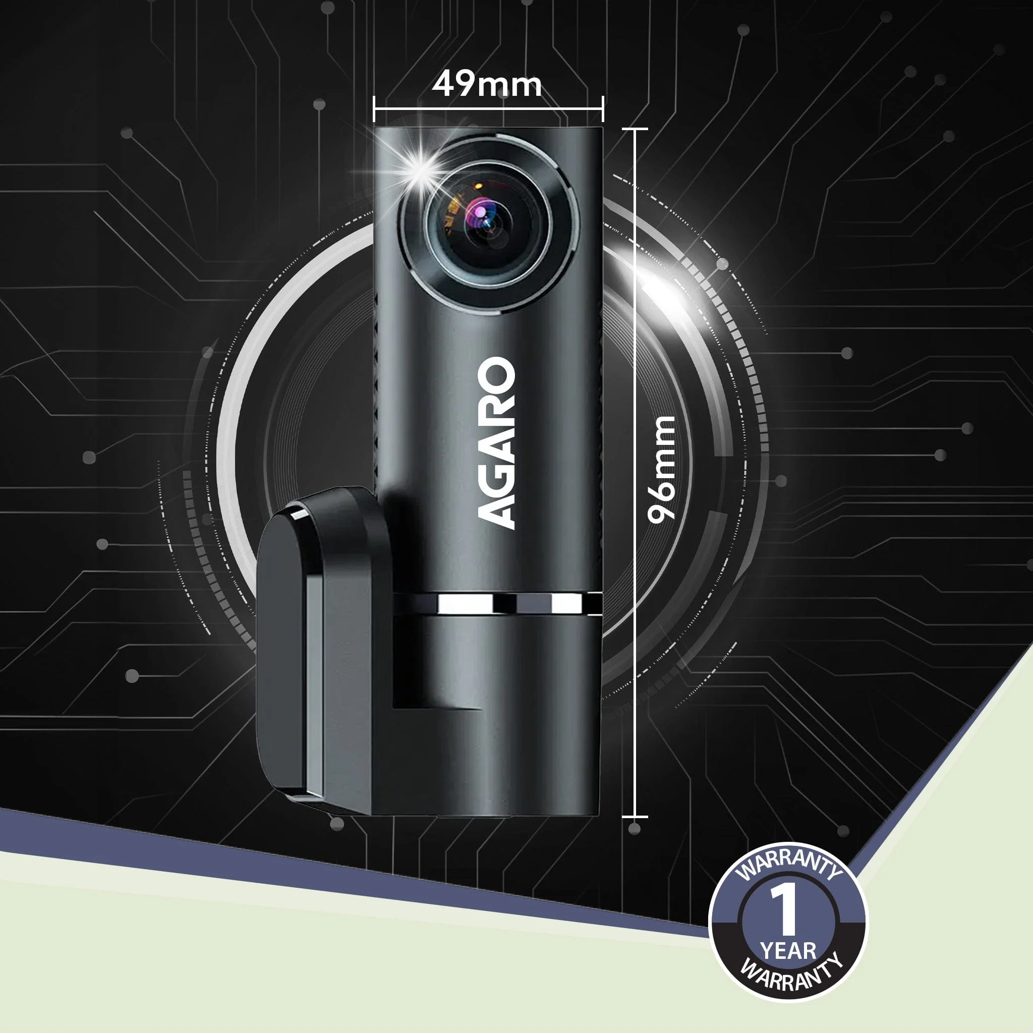 Alpha Car Dash Camera, Dashboard Recorder, 3MP, 140 Degree Wide Angle, F2.1 Aperture, Full HD, Voice Recorder, 128 GB SD Card Support, Night Vision, G Sensor, Wifi, Loop Recording, DIY Set Up - Image 7