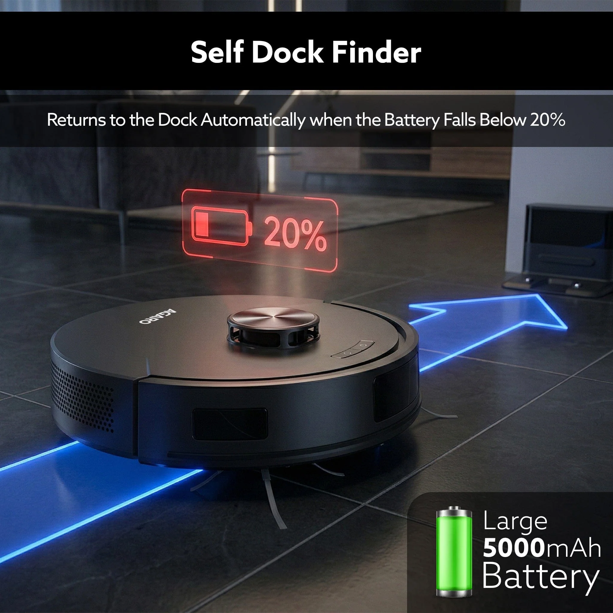 Alpha Pro Robot Vacuum Cleaner - Image 4