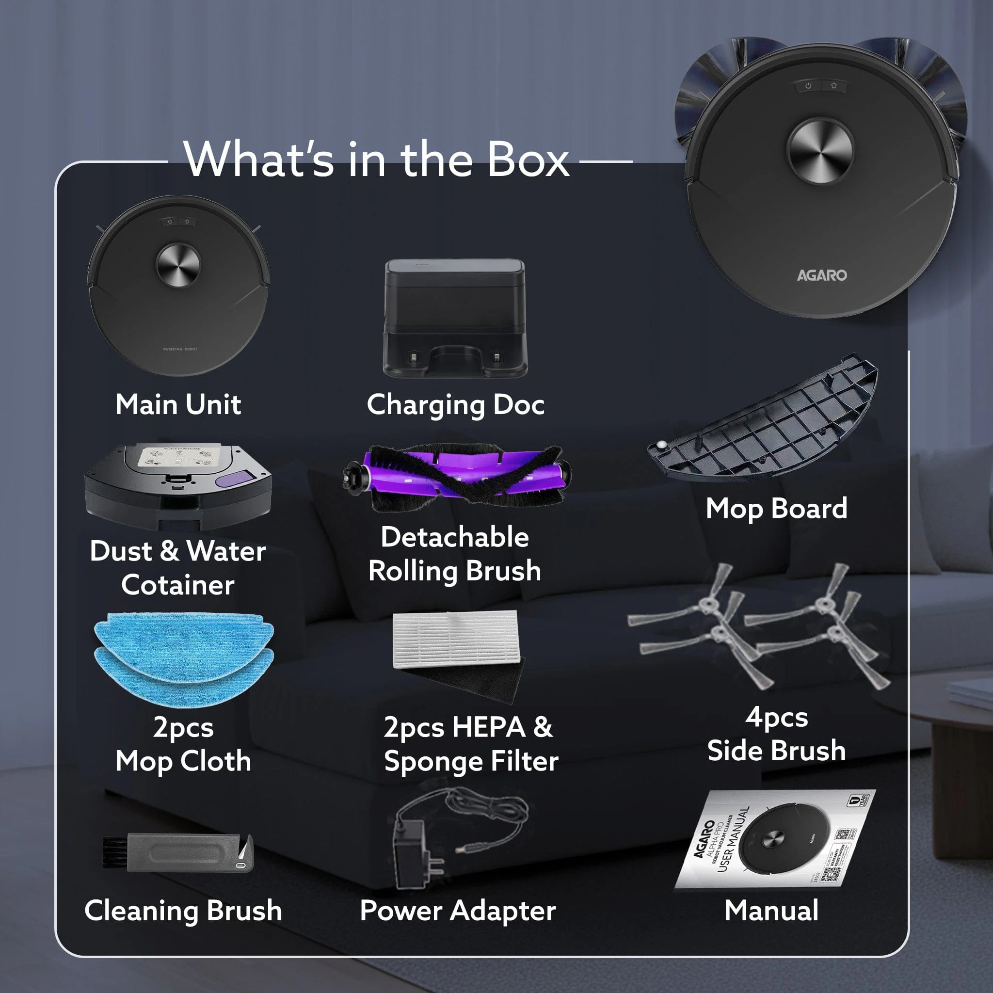 Alpha Pro Robot Vacuum Cleaner - Image 8