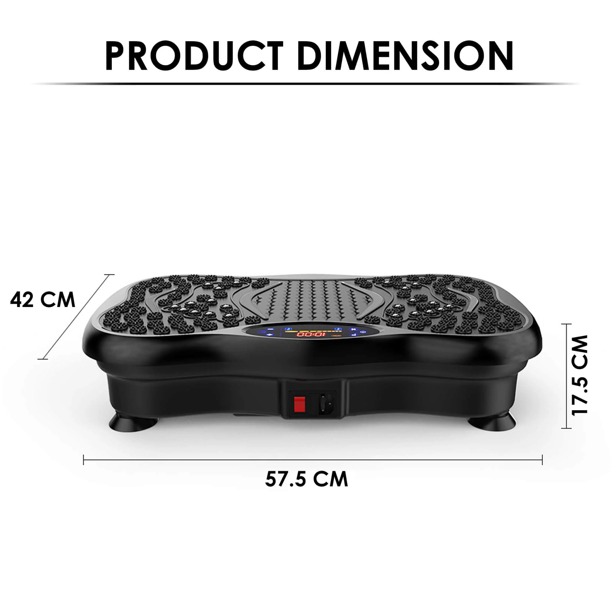 Alpha Crazyfit Vibration Plate Massager,Home & Gym Workout Machine For Muscle Toning,Calorie Burning,Massaging,Weight Loss,Pain Relief - Image 6