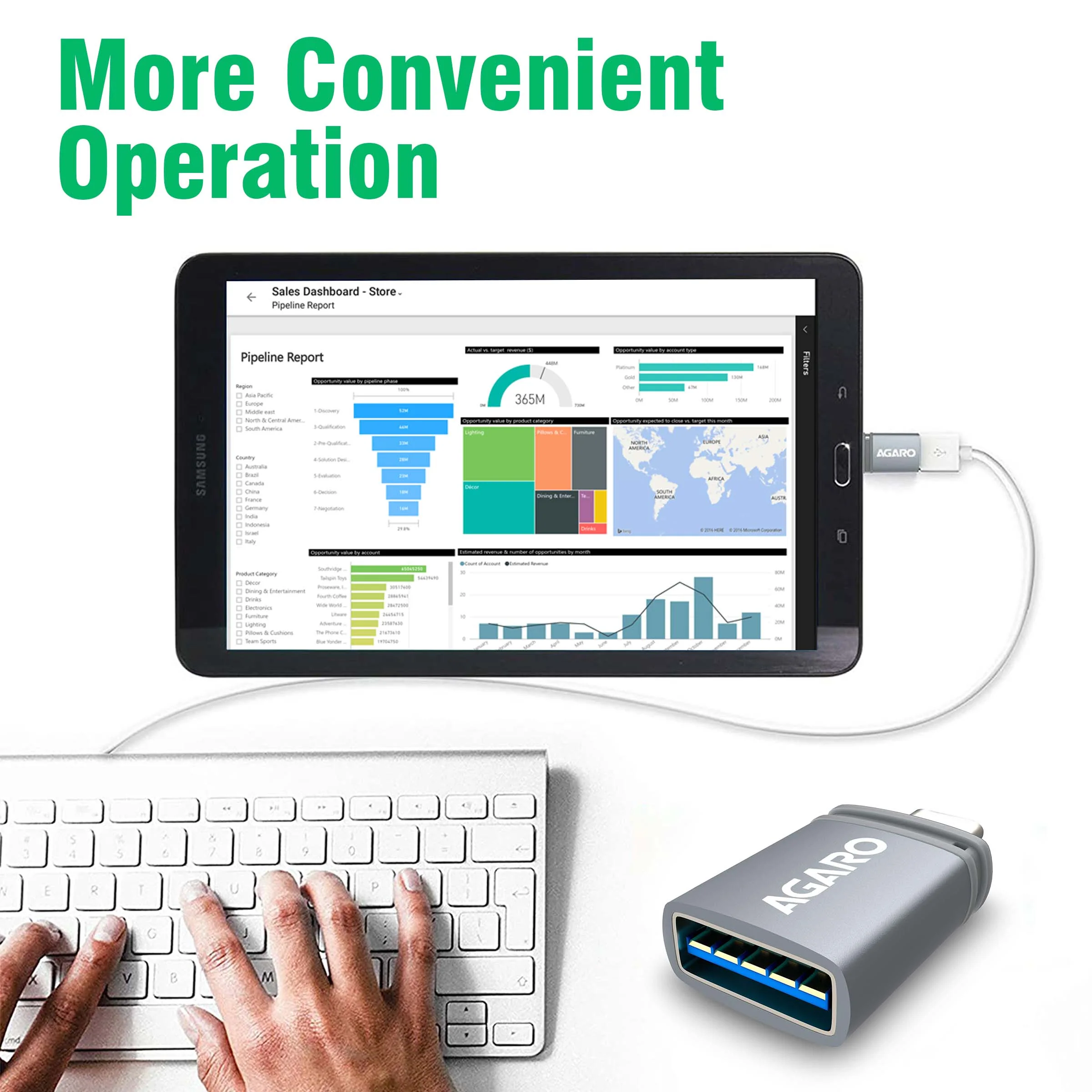 Blaze USB 3.0 to Type C OTG Adapter, Compatible with Thunderbolt to USB Adapter, Laptops Including MacBook Pro, Air and All Type-C Devices, Portable and High-Speed Data Transfer - Image 5