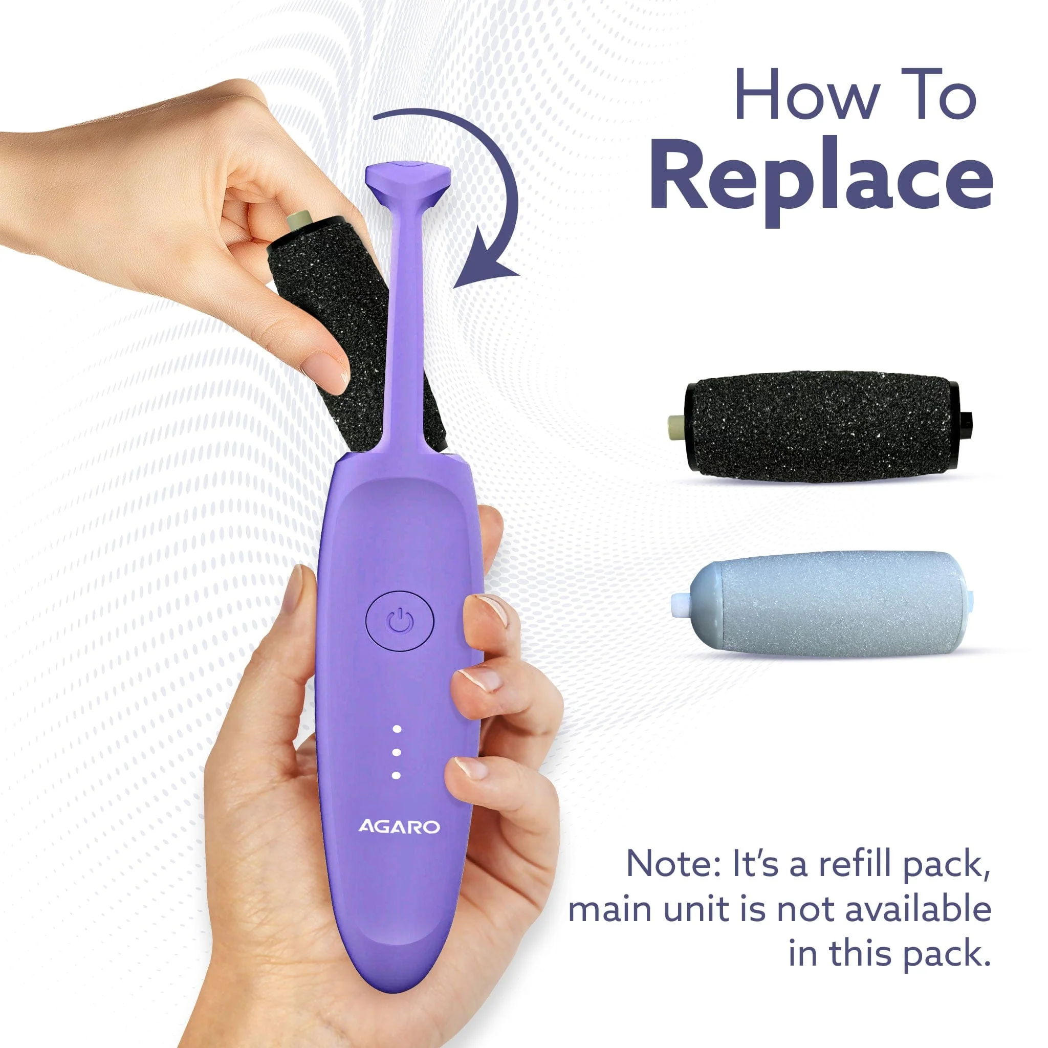 Callus Remover Replaceable Heads, 2 Pcs, Callus & Dead Skin Removal Filer, Pedicure at Home - Image 3