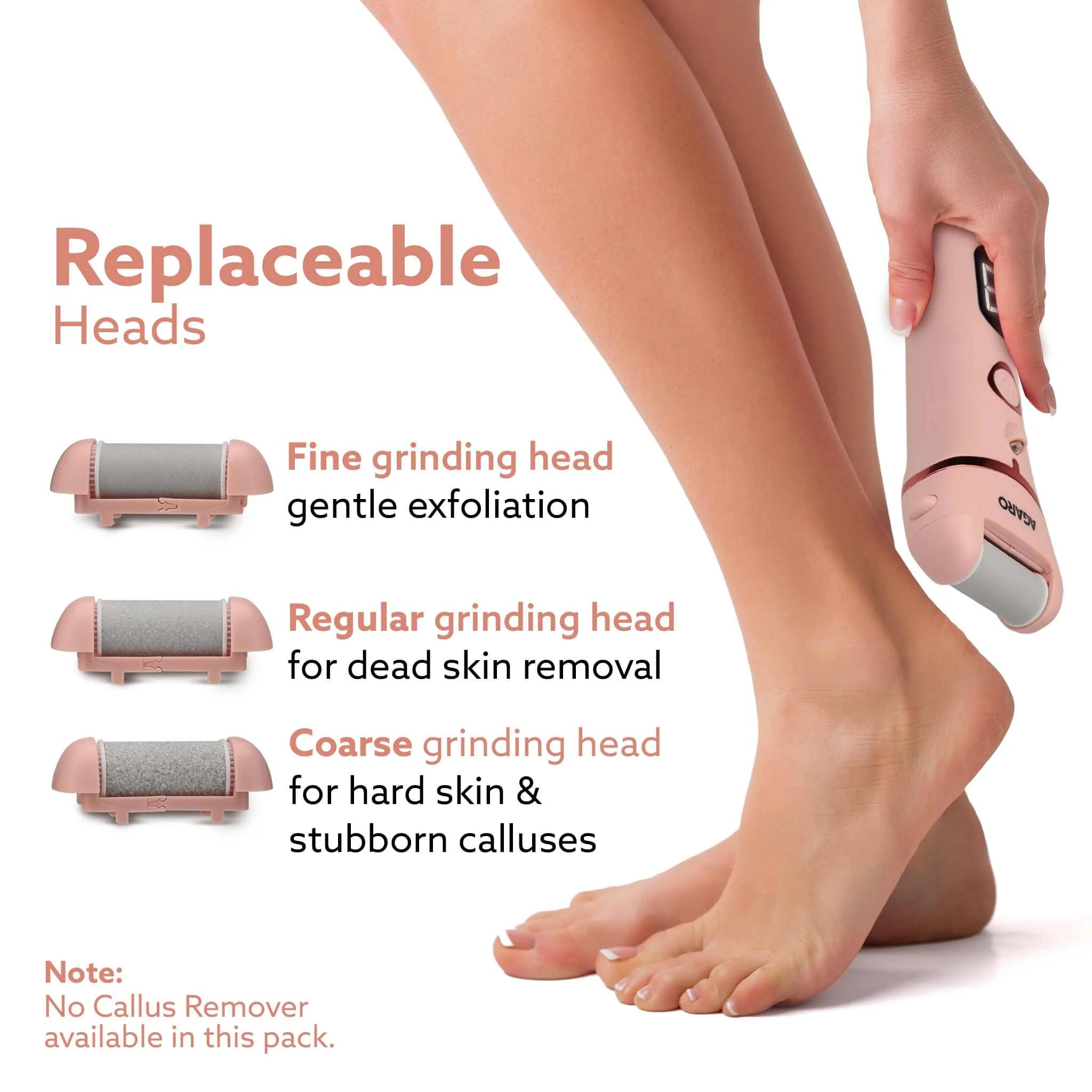 Callus Remover Replaceable Heads, 3 Pcs - Image 2