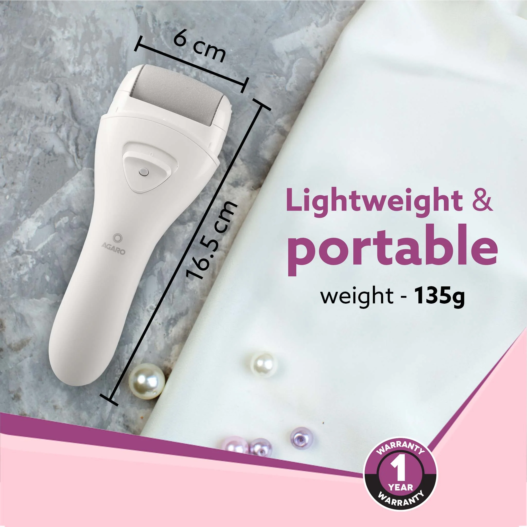 CR3001 Callus Remover with 3 Interchangeable Head Rollers, Rechargeable for Foot Care, Callus & Dead Skin Removal - Image 6