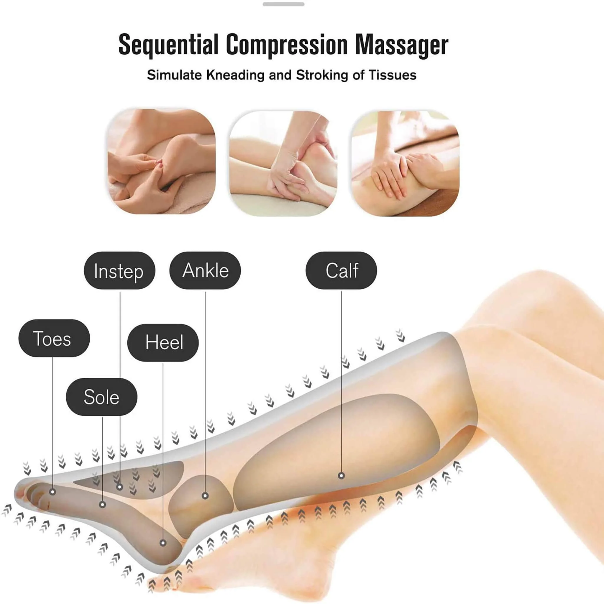 Comfy Air Compressor Leg Massager - Image 5