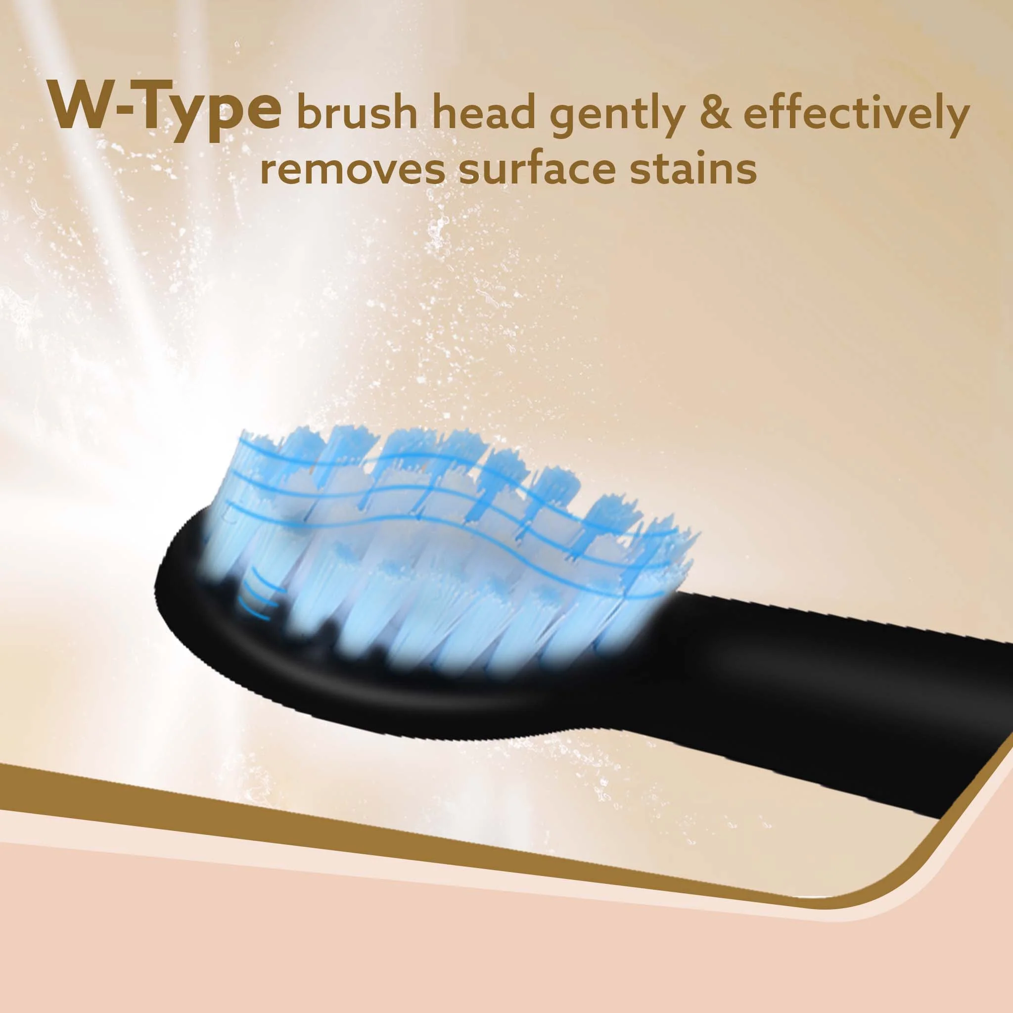 Cosmic Lite Refill Pack 4+1 pcs, Nylon Bristles, Washable, Black - Image 3