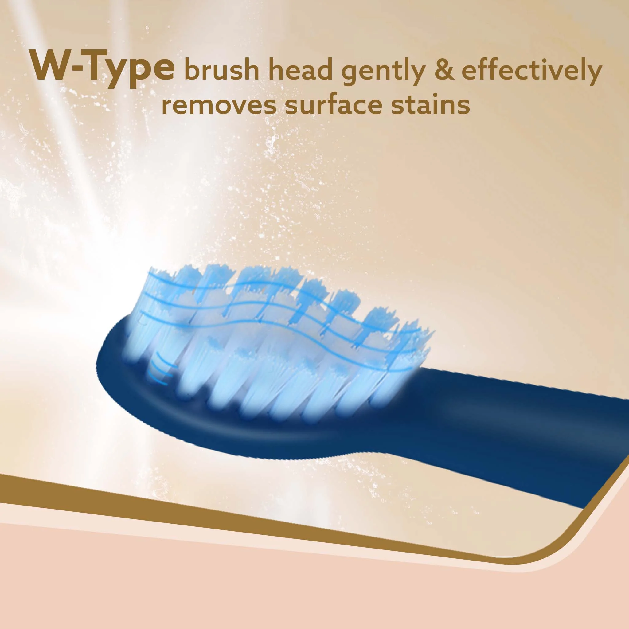 Cosmic Lite Refill Pack 4+1 pcs, Nylon Bristles, Washable, Blue - Image 3