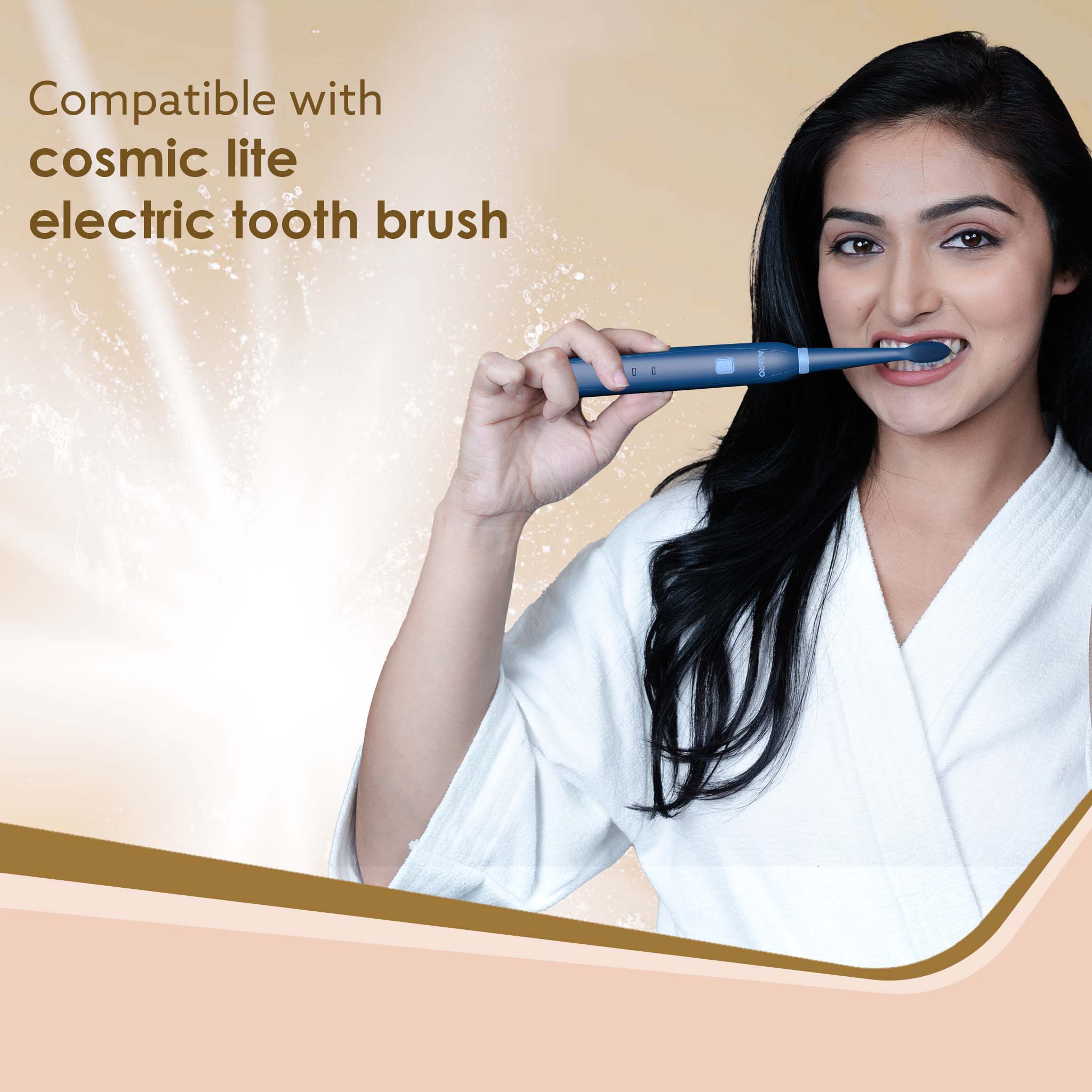 Cosmic Lite Refill Pack 4+1 pcs, Nylon Bristles, Washable, Blue - Image 6