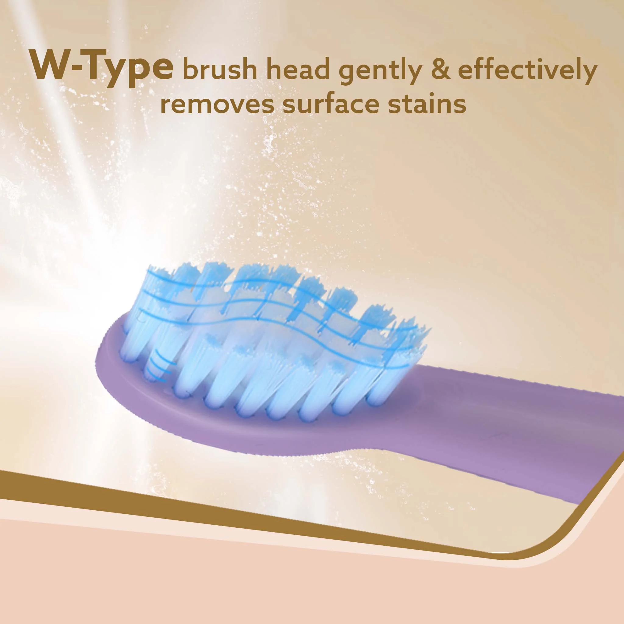 Cosmic Lite Refill Pack 4+1 pcs, Nylon Bristles, Washable, Purple - Image 3