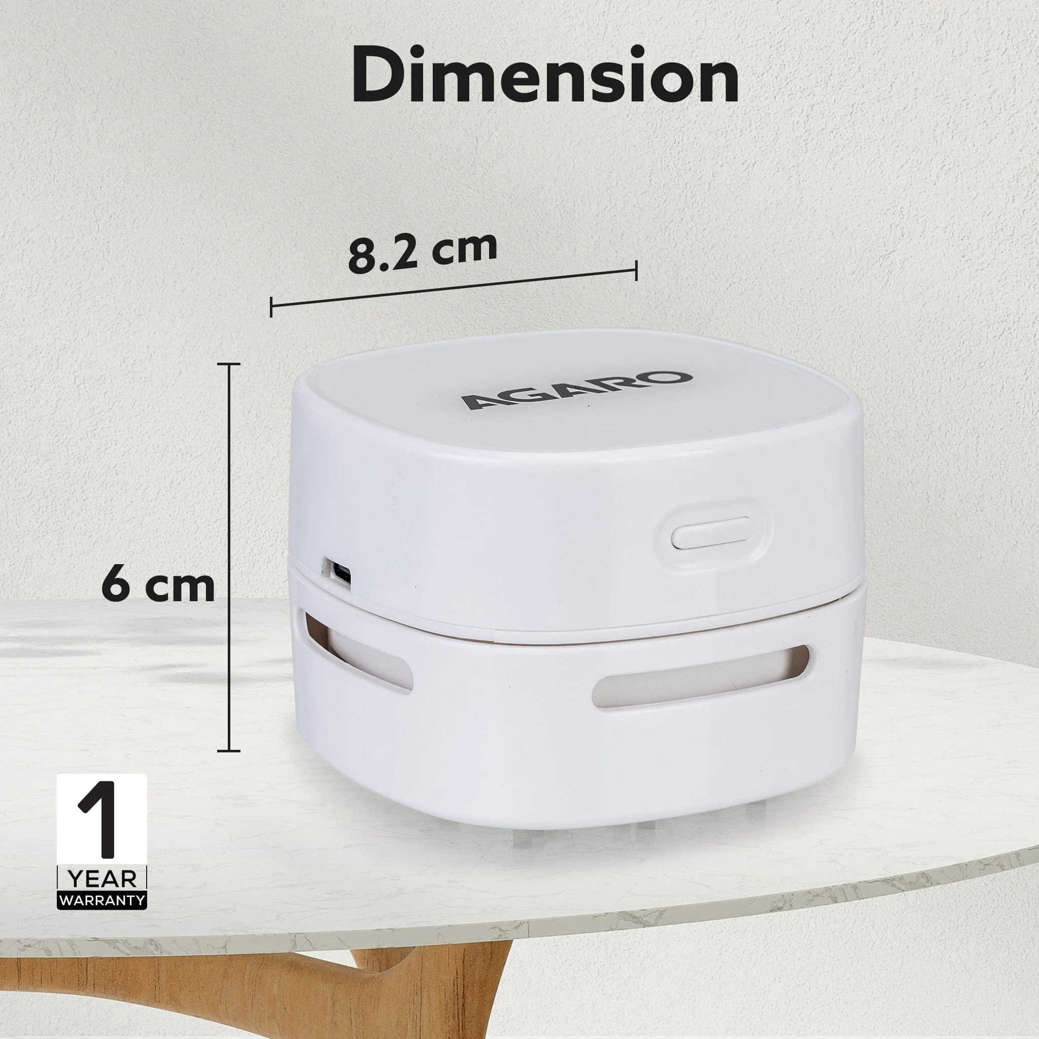 Crown Mini Desk Vacuum Cleaner, Mini Table dust Sweeper, High Endurance up to 150 mins, Cordless, For Table Cleaning, Home, School, Office - Image 6