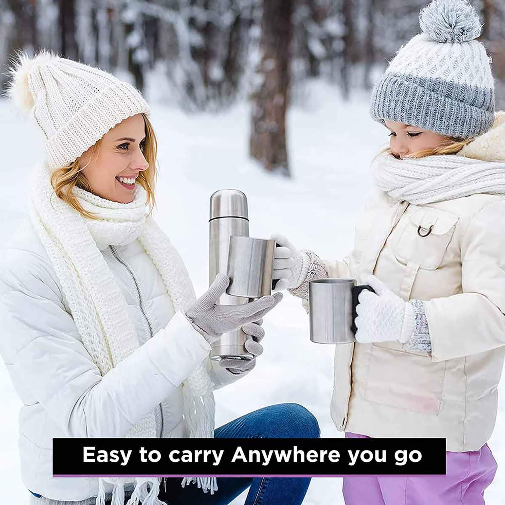 Delight Stainless Steel Flask, 500ml, Grey - Image 6
