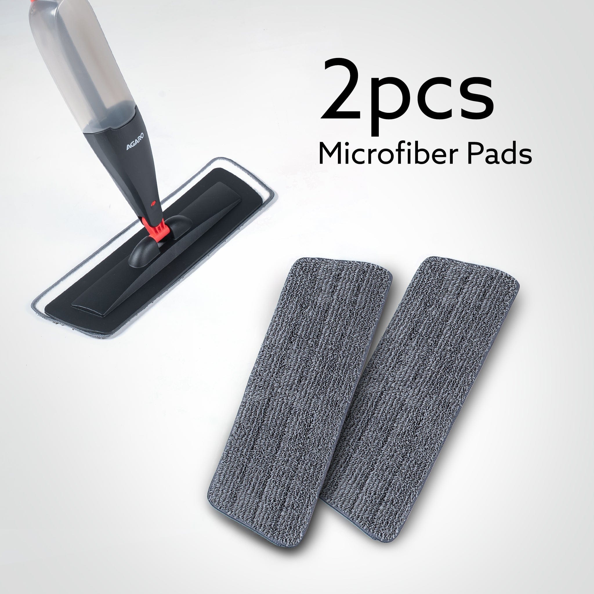 Delite Spray Mop Refill Set, 2 Pcs, Microfiber Pads, for Tiles, Kitchen, Detachable Pad, Compatible with AGARO Delite Spray Mop - Image 3