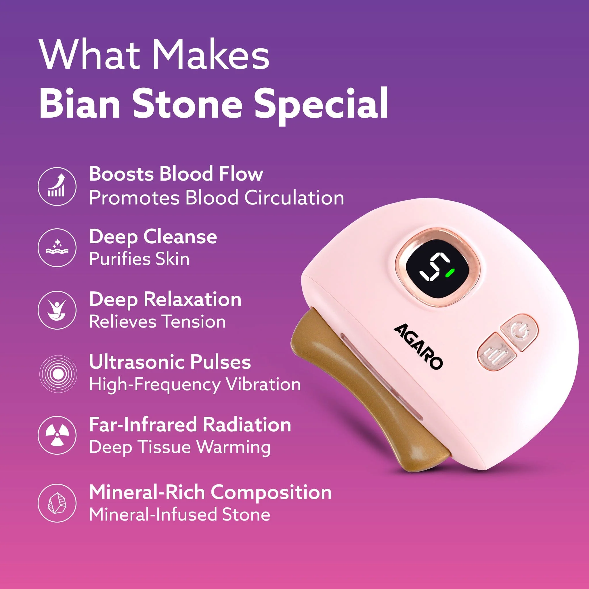 Electric Gua Sha Massager 1719 blends traditional skincare with modern tech. With 9 modes, red light therapy, sonic pulses, and heat therapy, it helps reduce acne, smooth wrinkles - Image 7