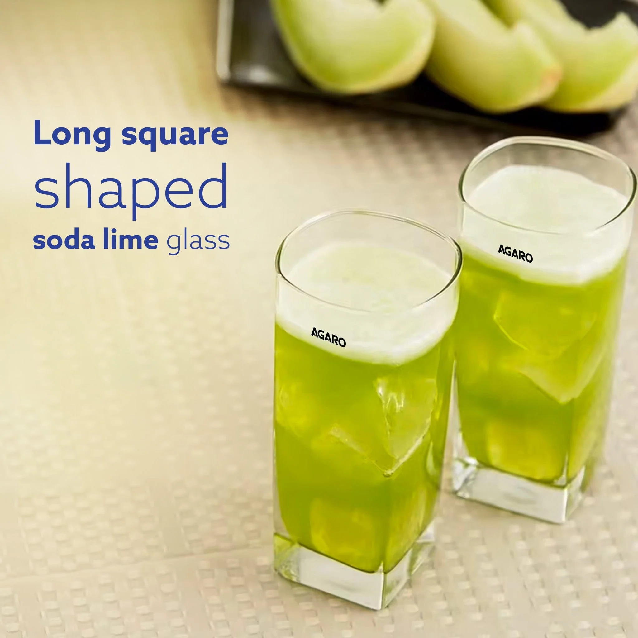 Elegant 260 ml Glasses Set of 6, Transparent Drinking Water Glass Set, Glass Tumbler for Water, Cold Drink, Juice, Dishwasher Safe, for Daily Use & Gifting - Image 3