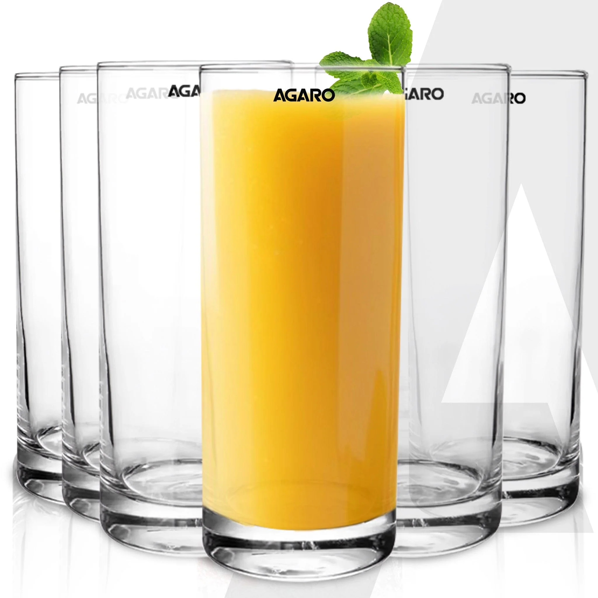 Elegant 290 ml Glasses Set of 6, Transparent Drinking Water Glass Set, Glass Tumbler for Water, Cold Drink, Juice, Dishwasher Safe, for Daily Use & Gifting - Image 7