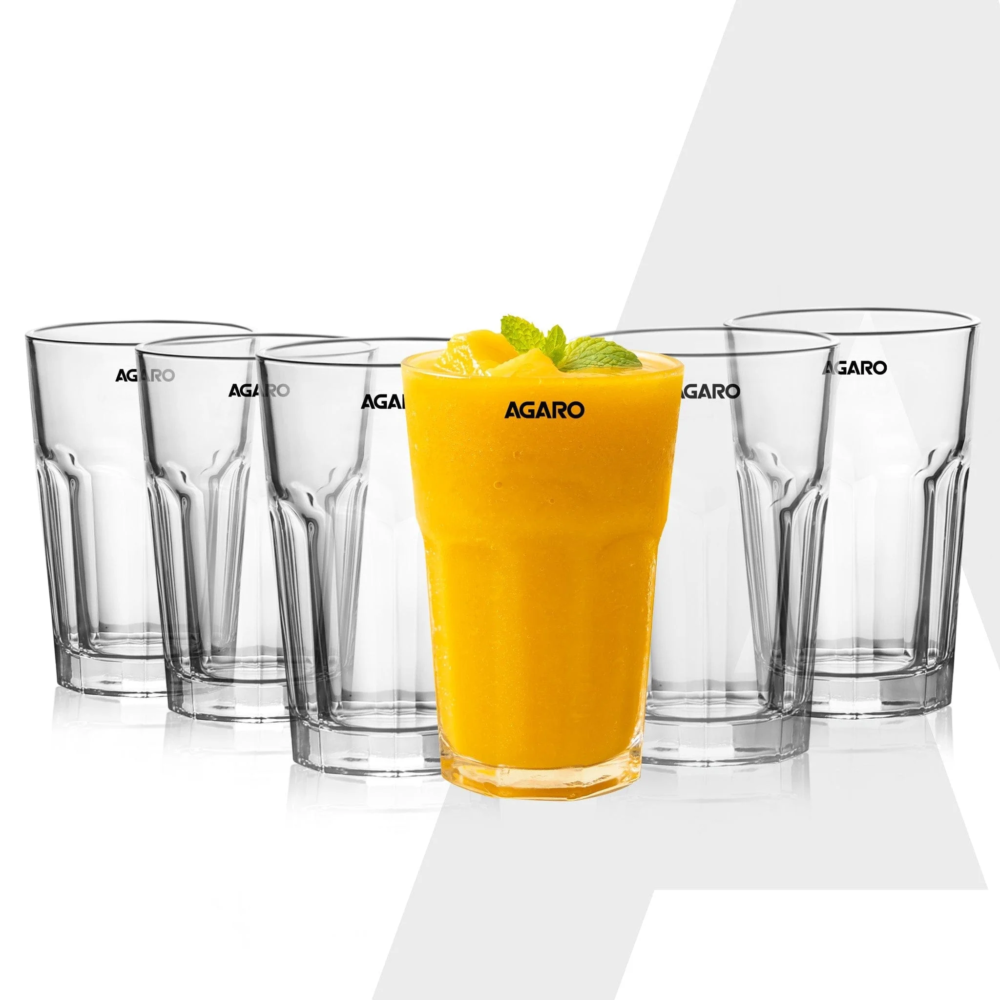 Elegant 410 ml Glasses Set of 6, Transparent Drinking Water Glass Set, Glass Tumbler for Water, Cold Drink, Juice, Dishwasher Safe, for Daily Use & Gifting - Image 7