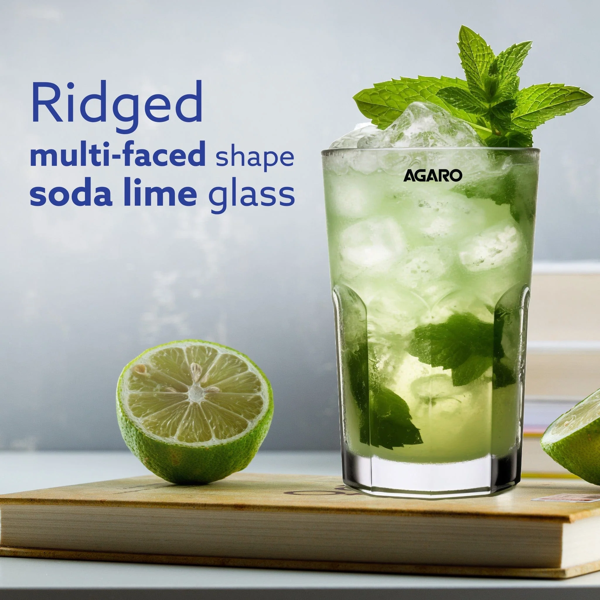 Elegant 410 ml Glasses Set of 6, Transparent Drinking Water Glass Set, Glass Tumbler for Water, Cold Drink, Juice, Dishwasher Safe, for Daily Use & Gifting - Image 9