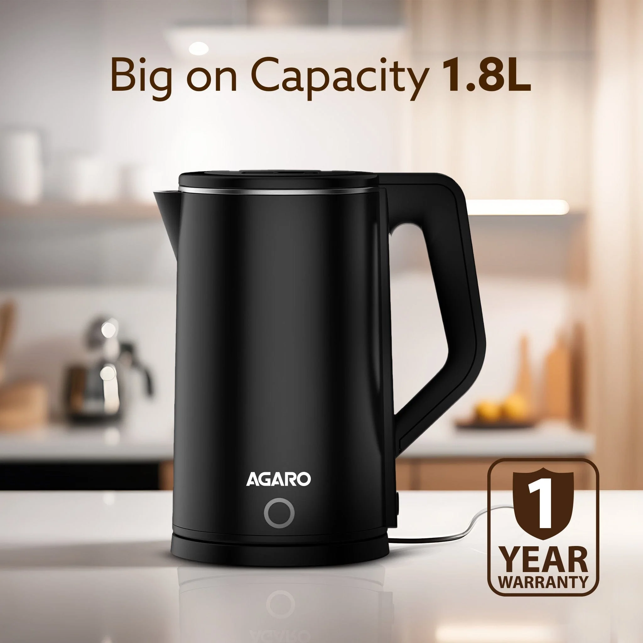 Elegant Electric Kettle  - 1.8L - Black |  Buy Electric Kettles Online in India at Best Price - Image 7