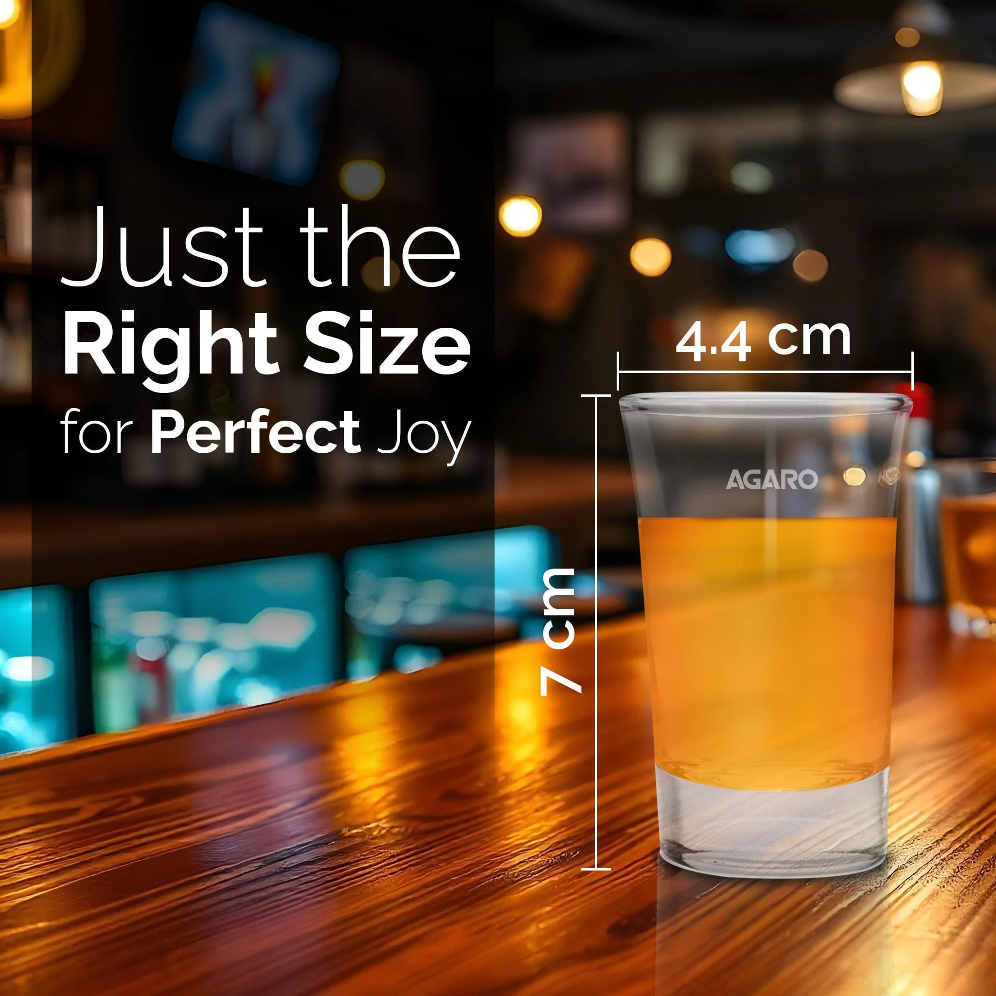 Elegant Shot Glass 45ml, Set of 6, Whisky Shot, Vodka Shot, Tequila Shot, Liquor Shot, Wine Tasting, Cocktail, Home, Bar - Image 5