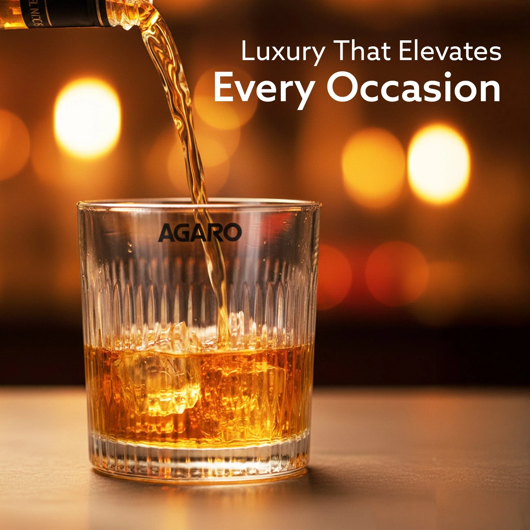 Elegant Whiskey Glass, Set of 6, 325ML, Vertical Stripe Cut Design, Crystal Clear Tumbler Set, Home, Bar Drinking Glass Set for Scotch, Whisky, Bourbon, Liquor, Wine, Cocktail Drinks, Gifting - Image 3