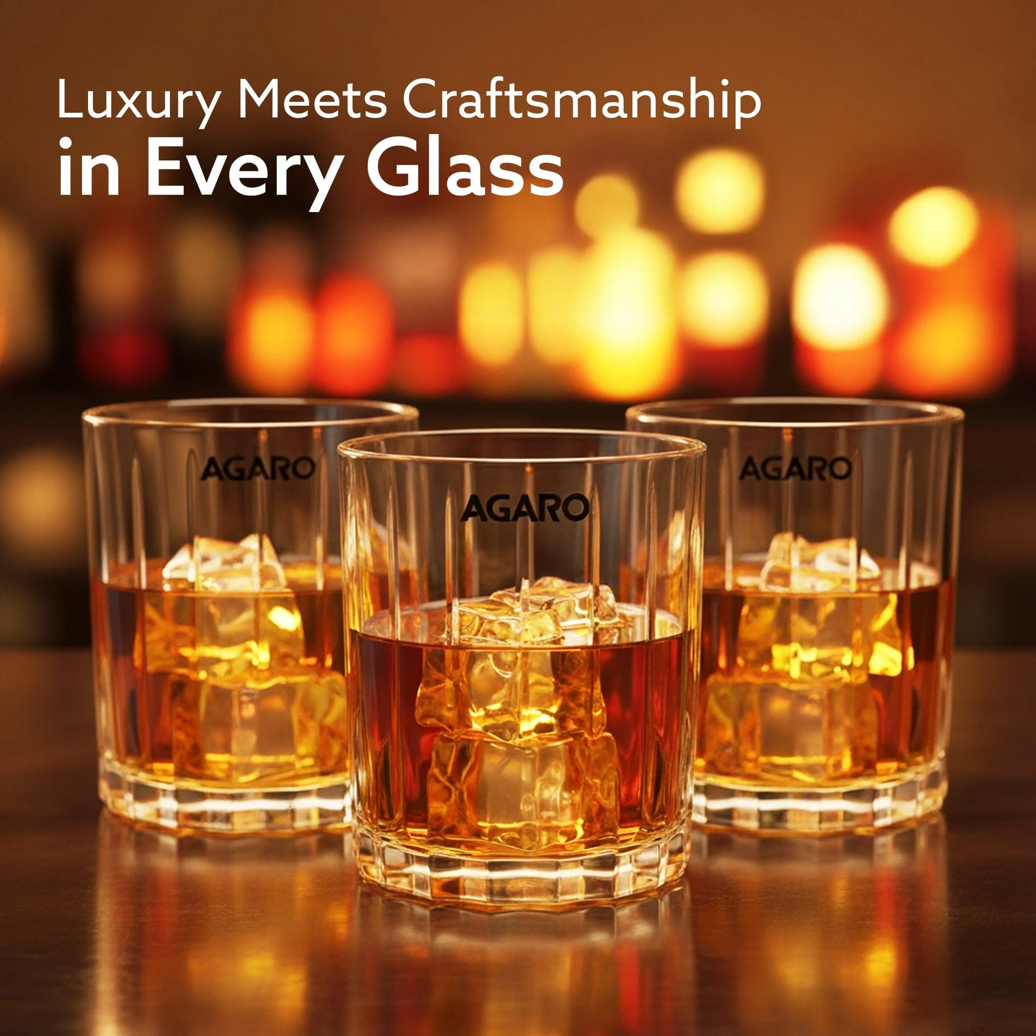 Elegant Whiskey Glass, Set of 6, 325ML, Vertical Stripe Cut Design, Crystal Clear Tumbler Set, Home, Bar Drinking Glass Set for Scotch, Whisky, Bourbon, Liquor, Wine, Cocktail Drinks, Gifting - Image 5