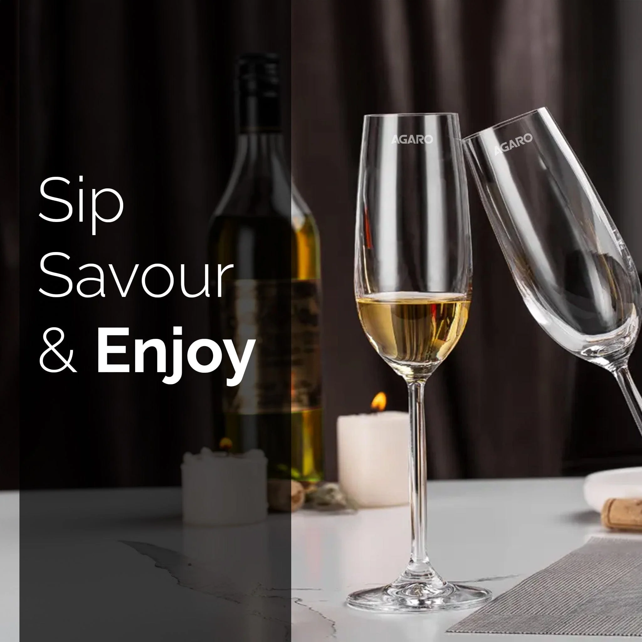 Elegant Wine Glass 195ml, Set of 6, Whisky, Vodka, Tequila, Liquor, Wine Tasting, Cocktail, Home, Bar - Image 4