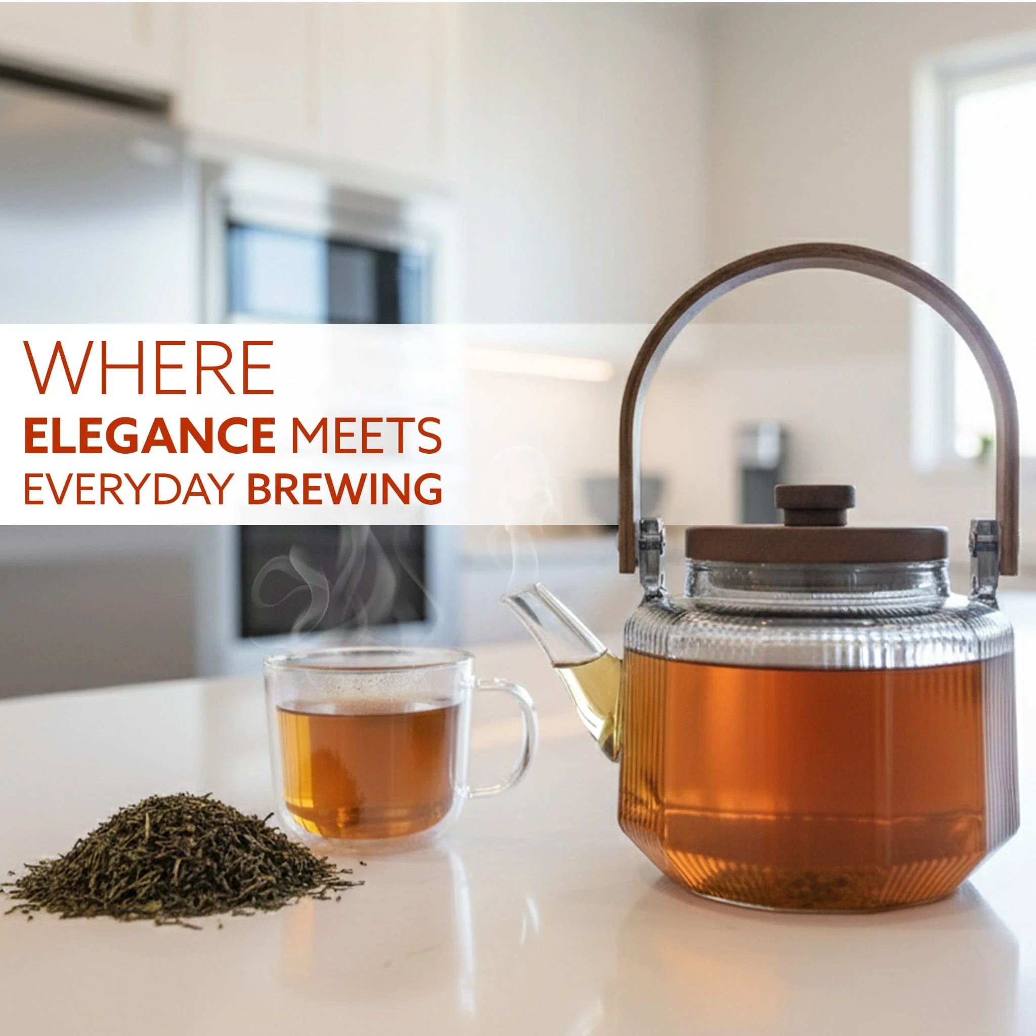 Elite 600ml Borosilicate Glass Kettle | Heat Resistant, Stovetop & Microwave Safe, Durable Clear Glass for Tea, Coffee, Water & Hot Beverages - Image 2